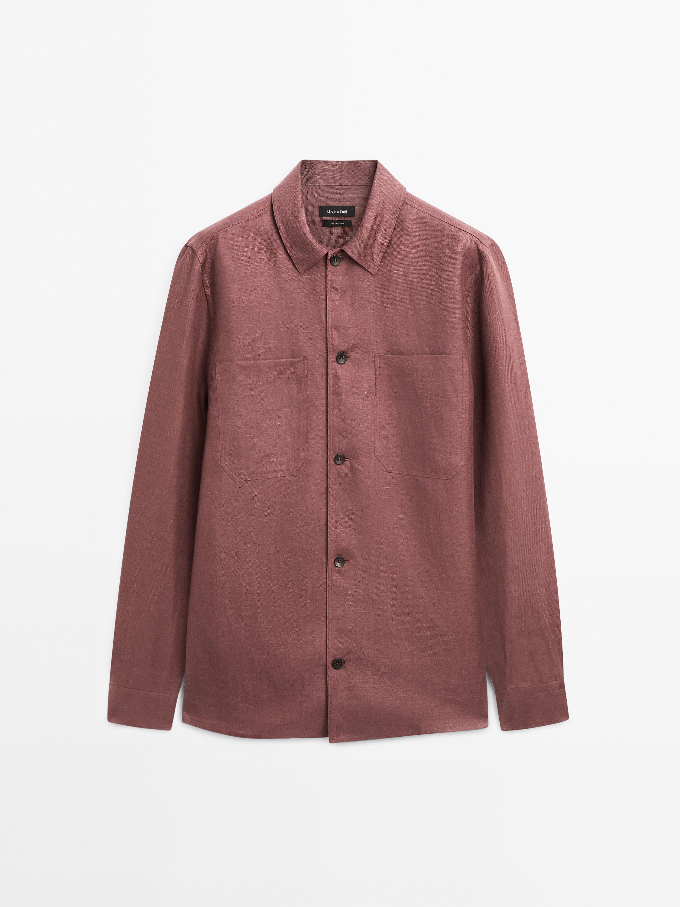 Surchemise poches 100 % lin