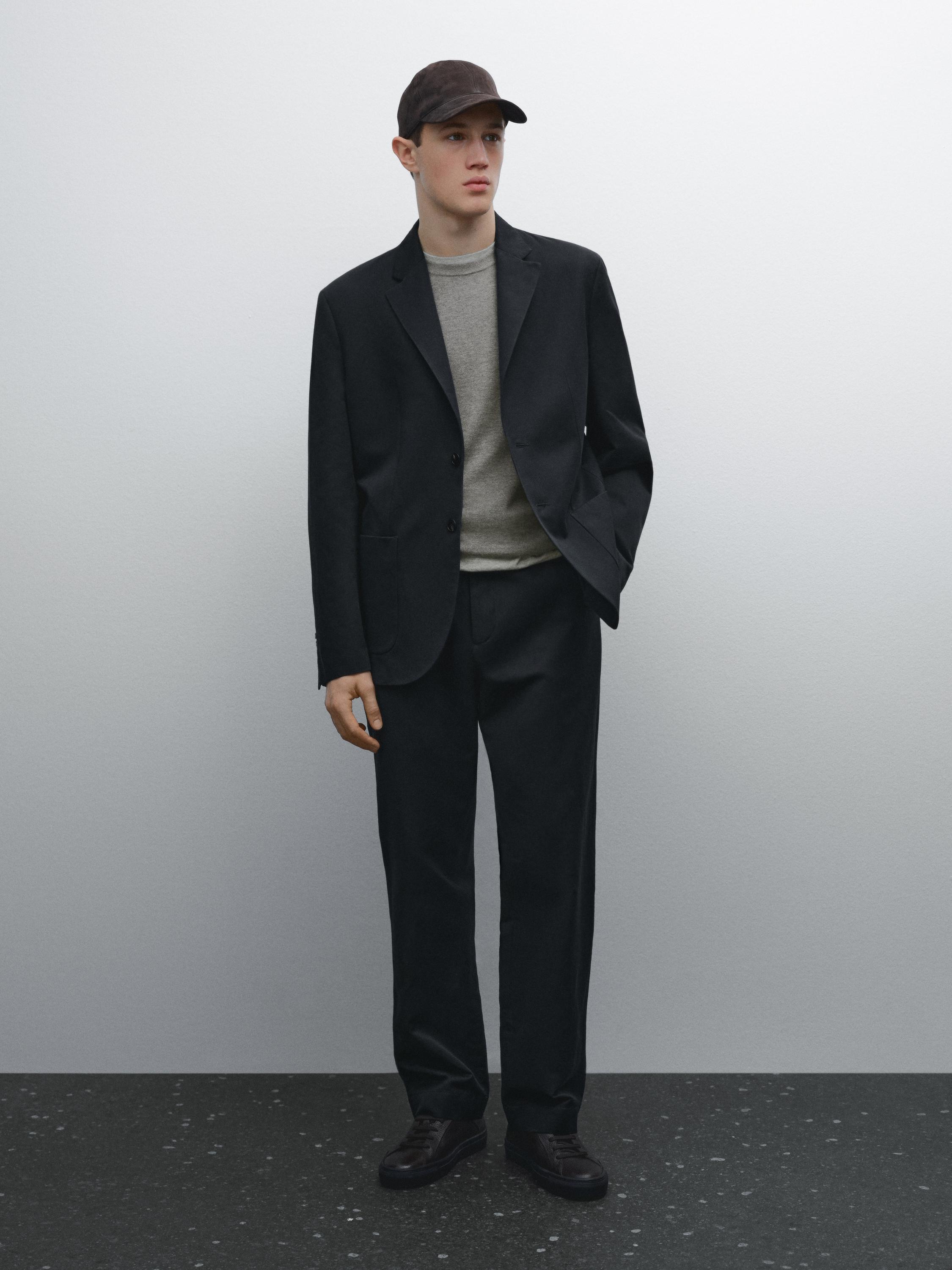 بنطلون رياضي من القطن المخلوط