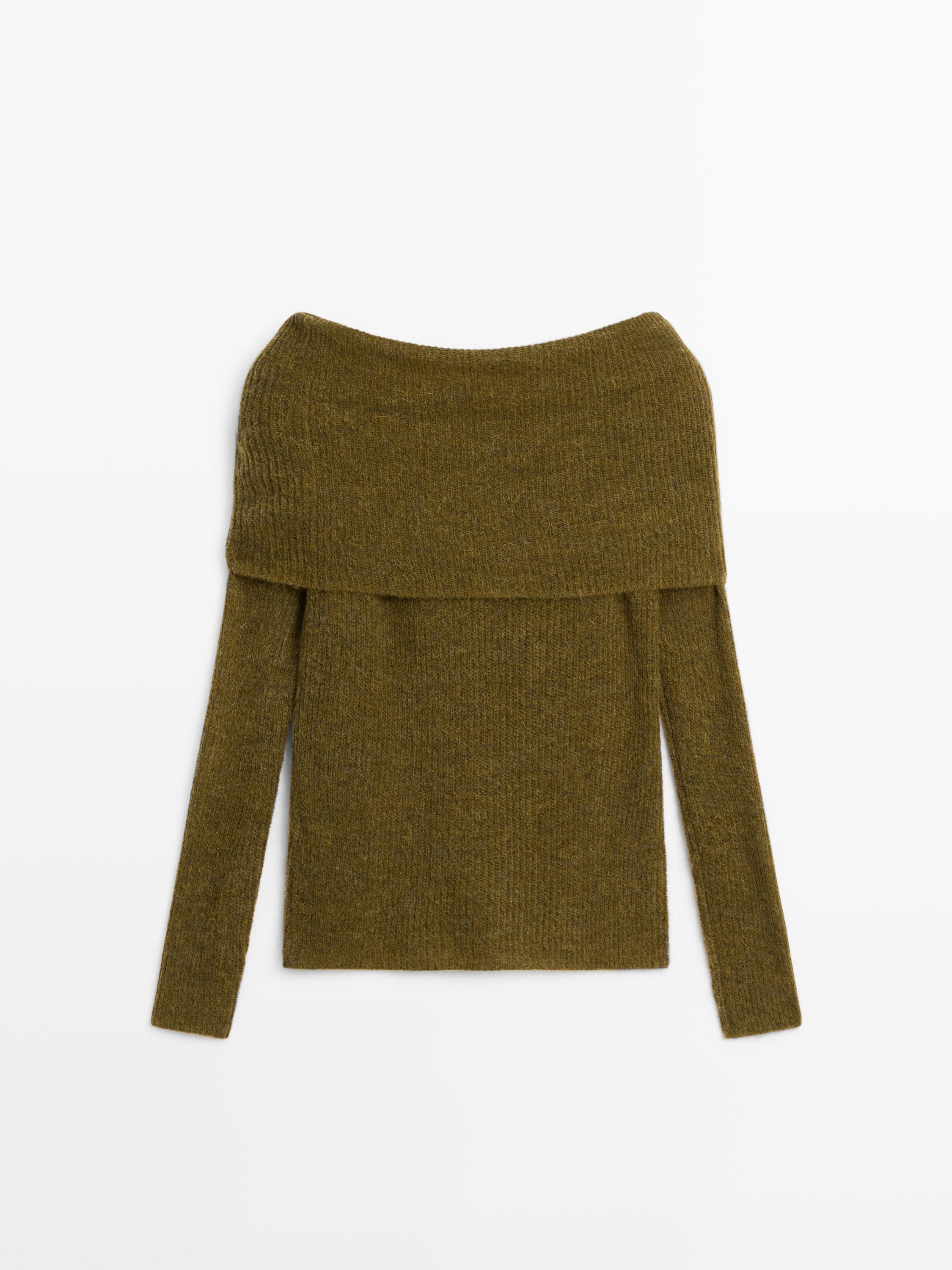 Pull en maille épaules dénudées