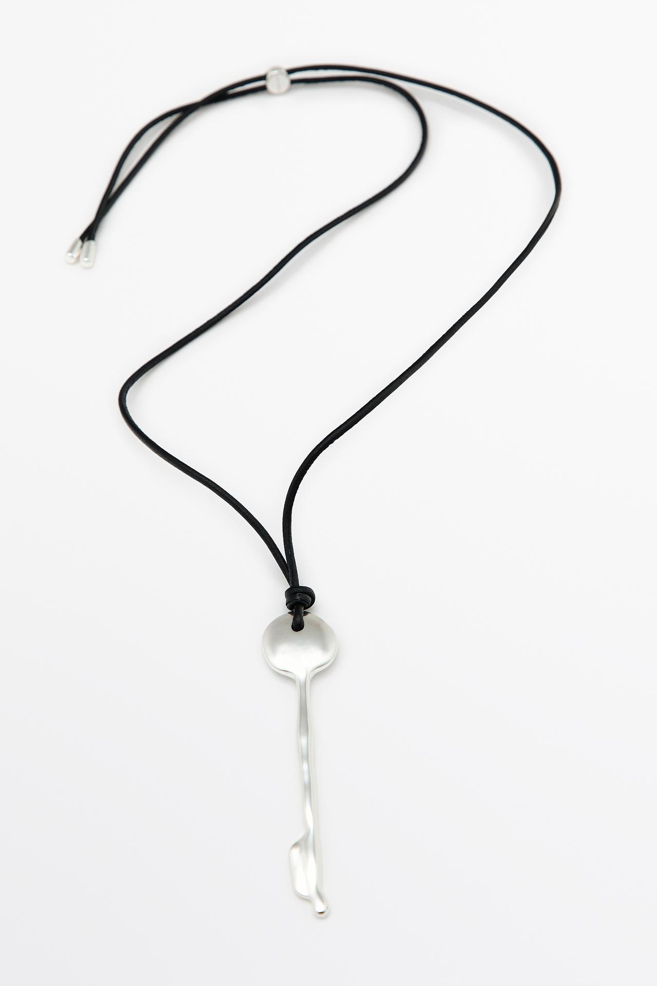 Key pendant necklace — SILVER