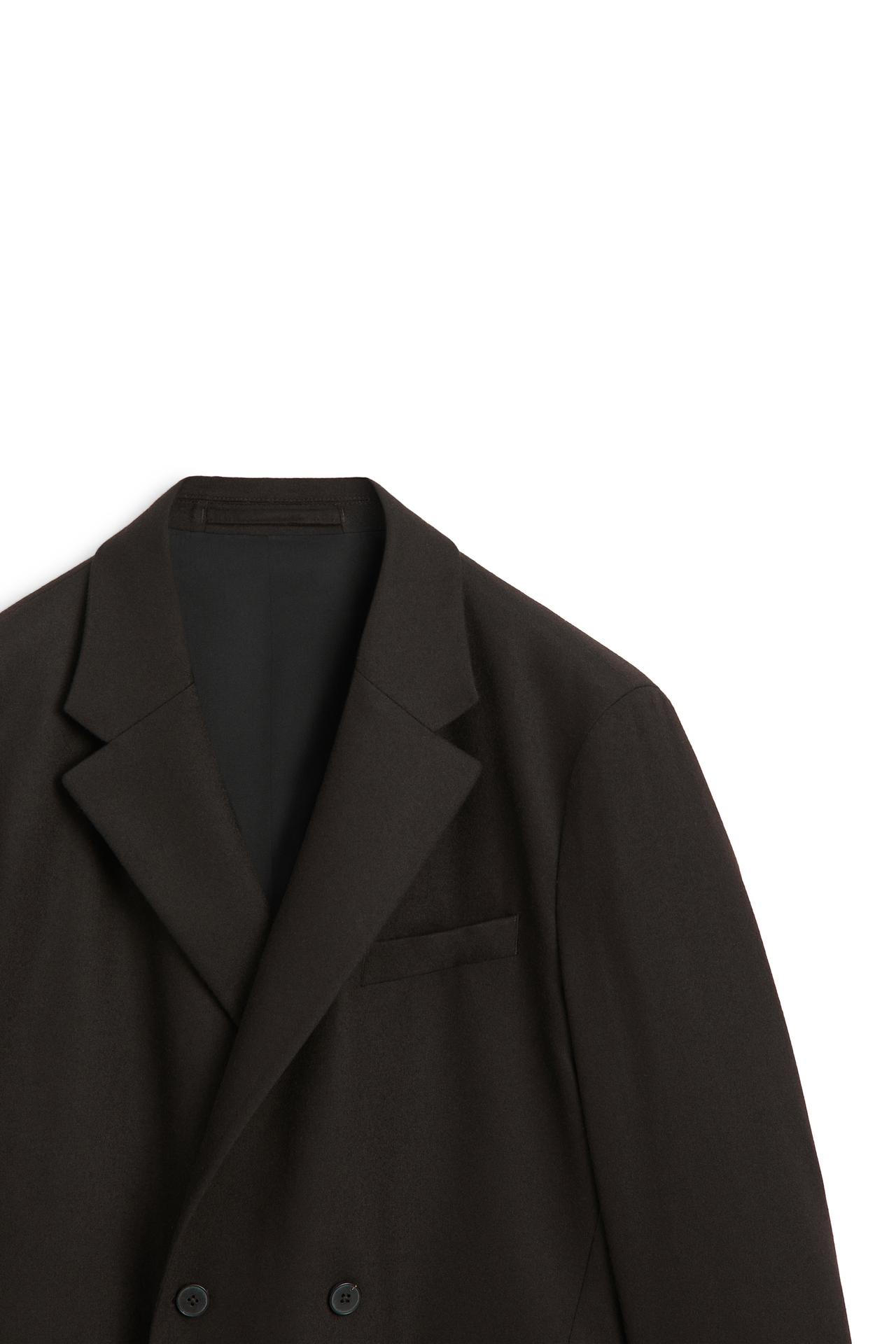 Wool blend flannel suit blazer - LIMITED EDITION — BROWN
