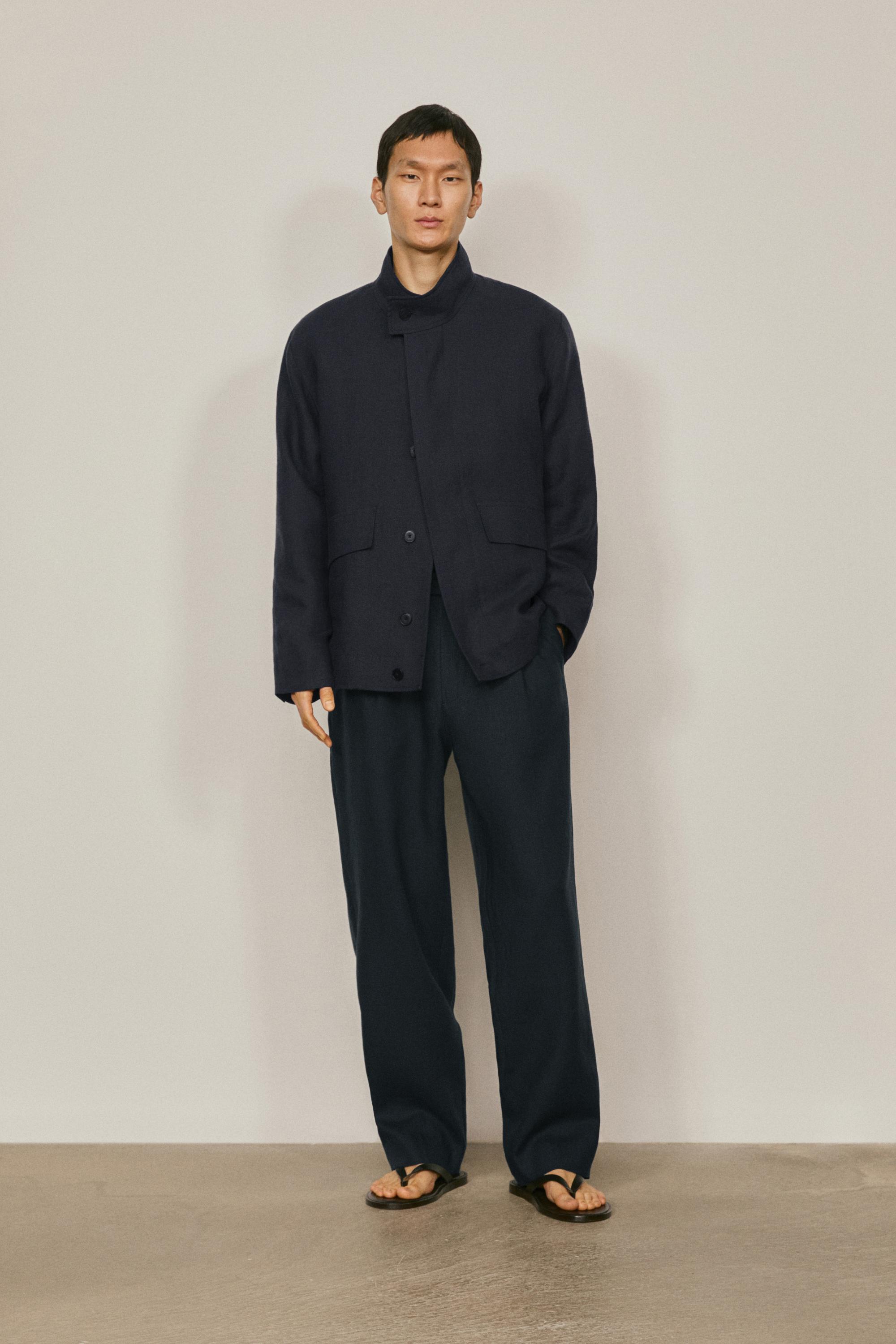 Total look linen overshirt - LIMITED EDITION — NAVY BLUE