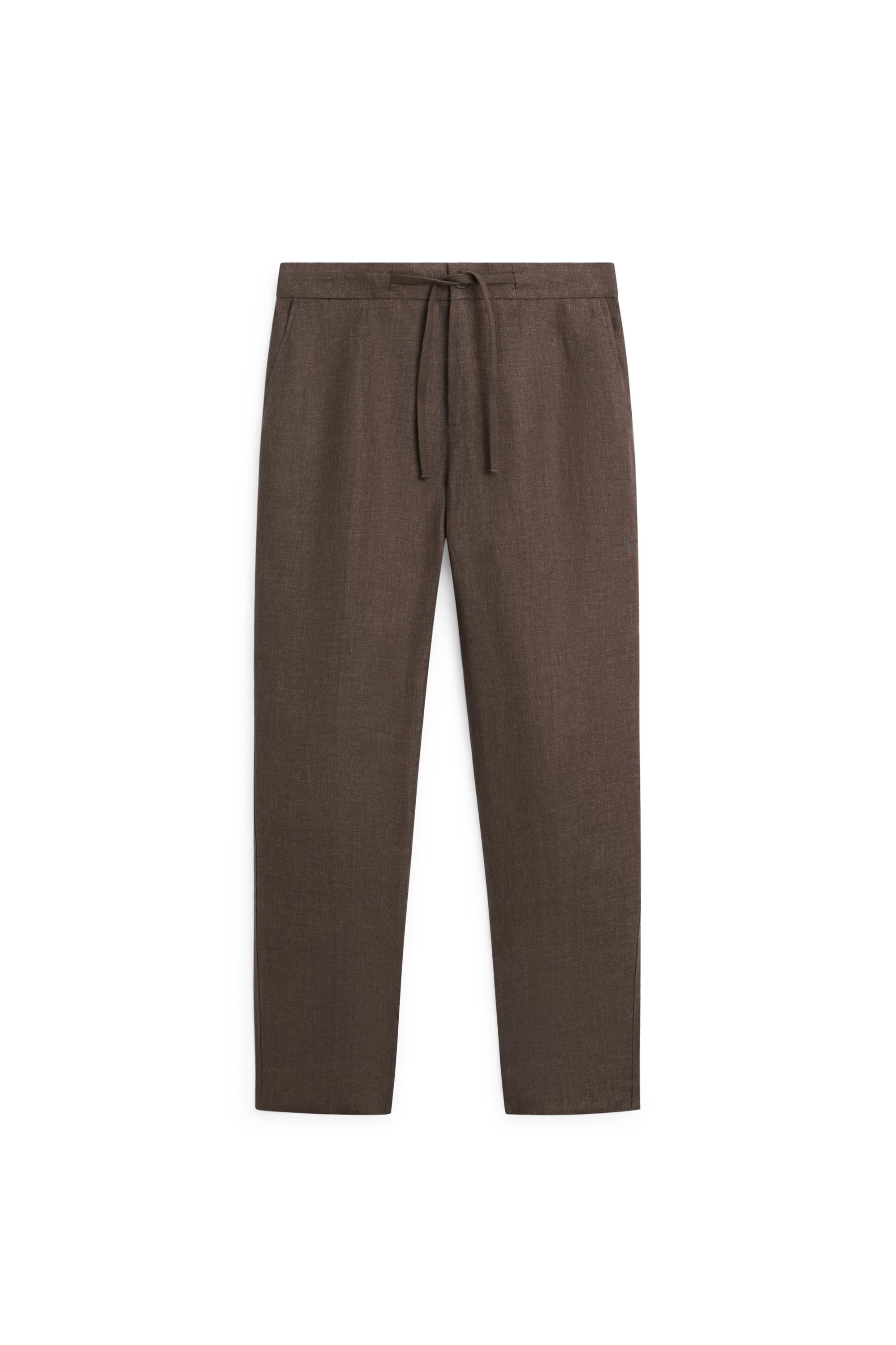Faded total look linen trousers — OCHRE