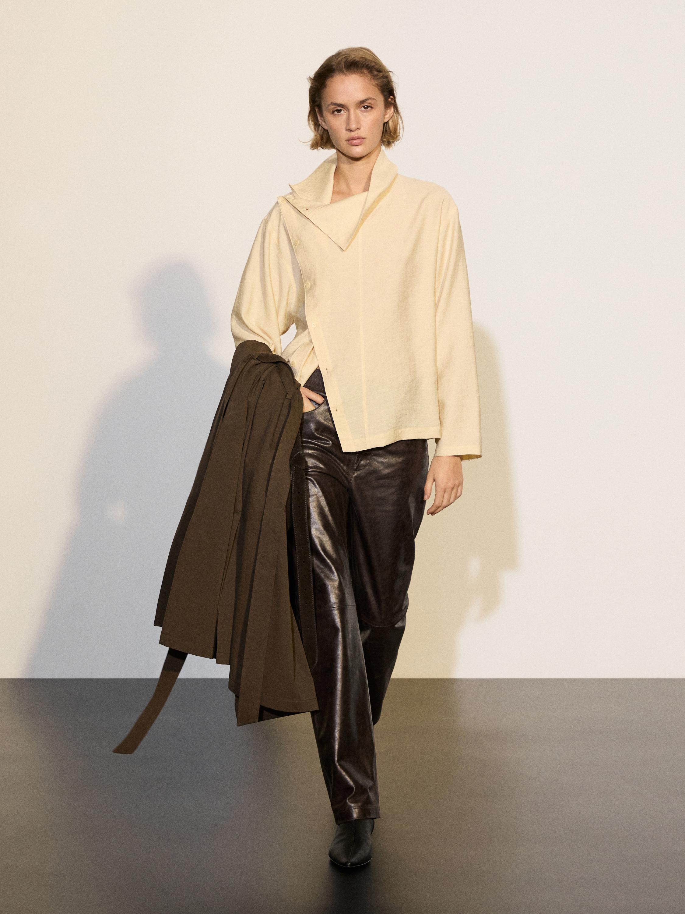 Nappa leather trousers