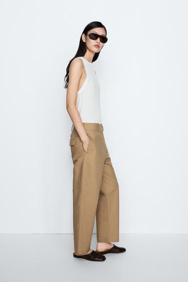 Adjustable tab trousers - STUDIO — CAMEL 3