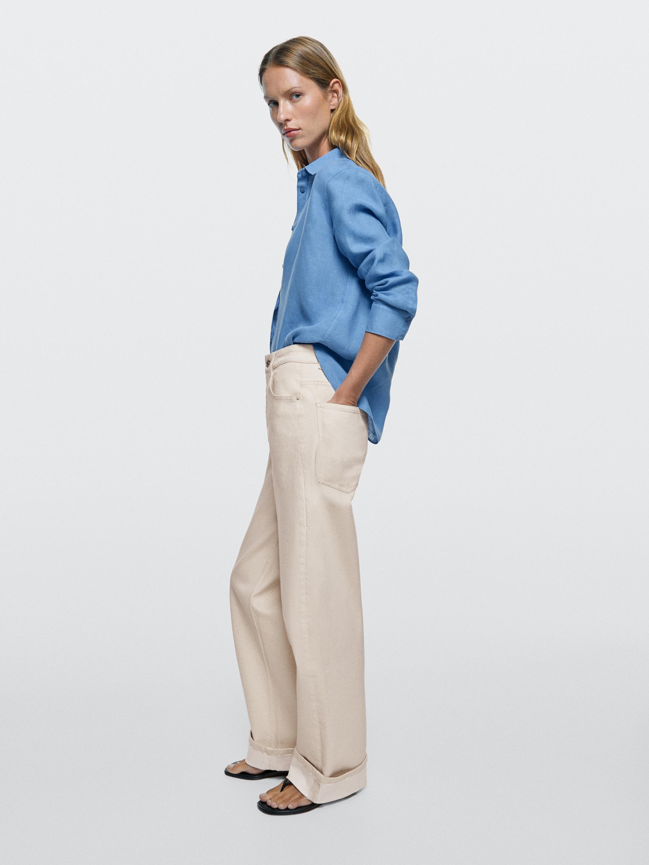 Straight-leg jeans with turn-up hems — CREAM