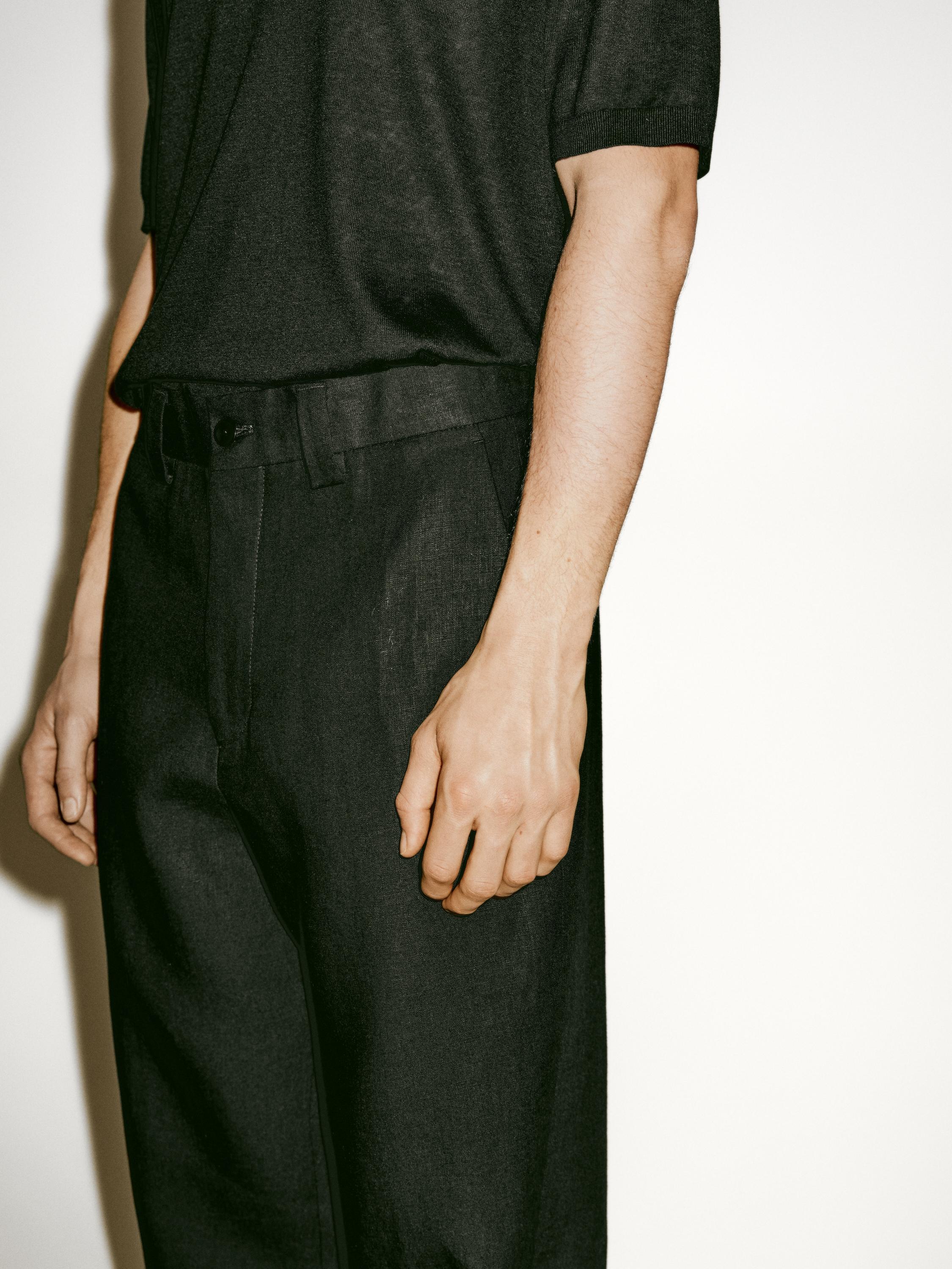 100% linen suit trousers - Limited Edition