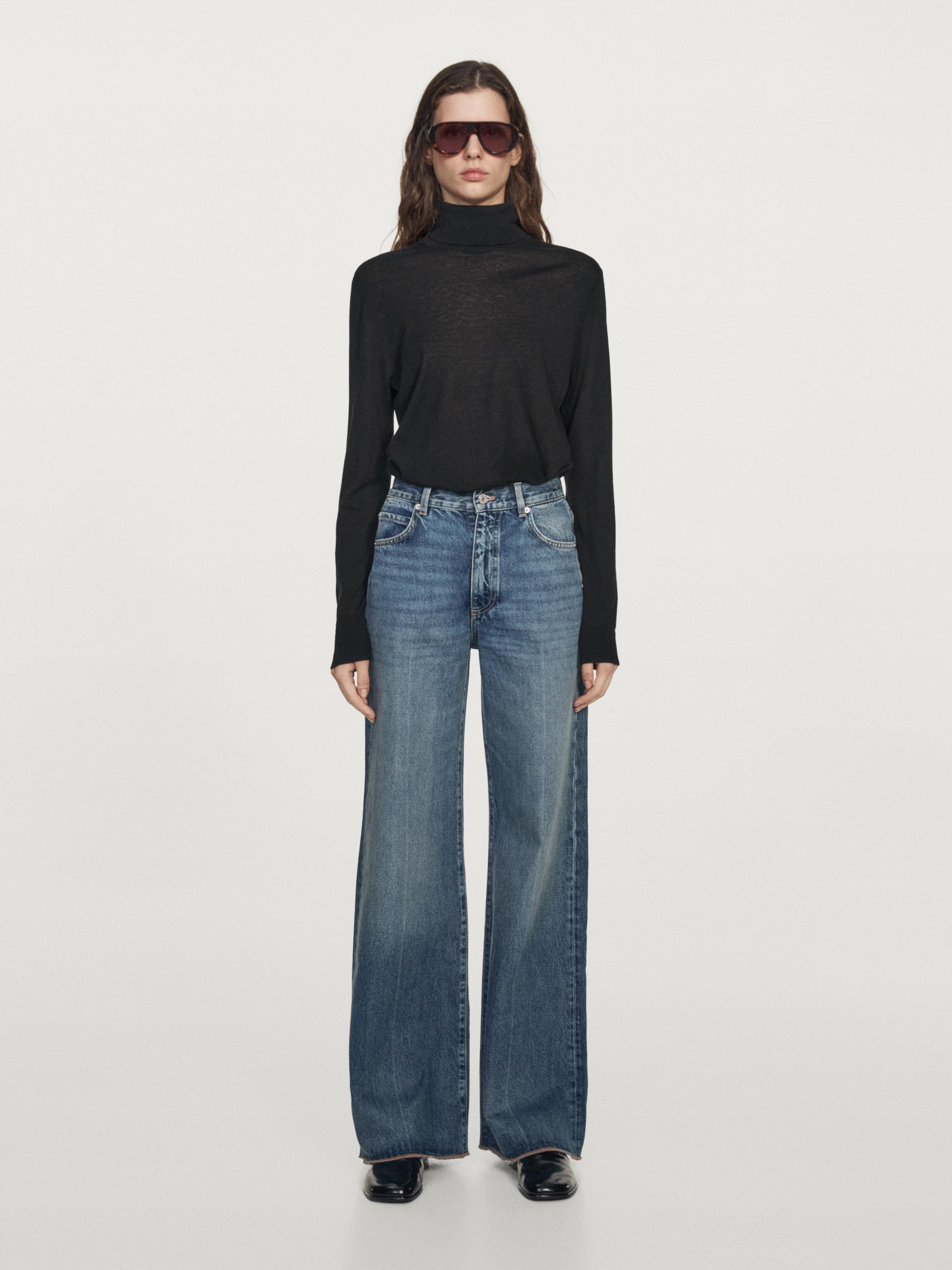 Jeans palazzo tiro alto