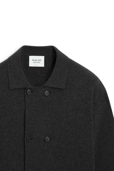 Double-breasted knit cardigan - LIMITED EDITION — CHARCOAL 6
