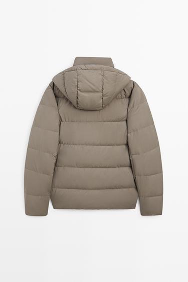 Hooded down jacket — MINK 6