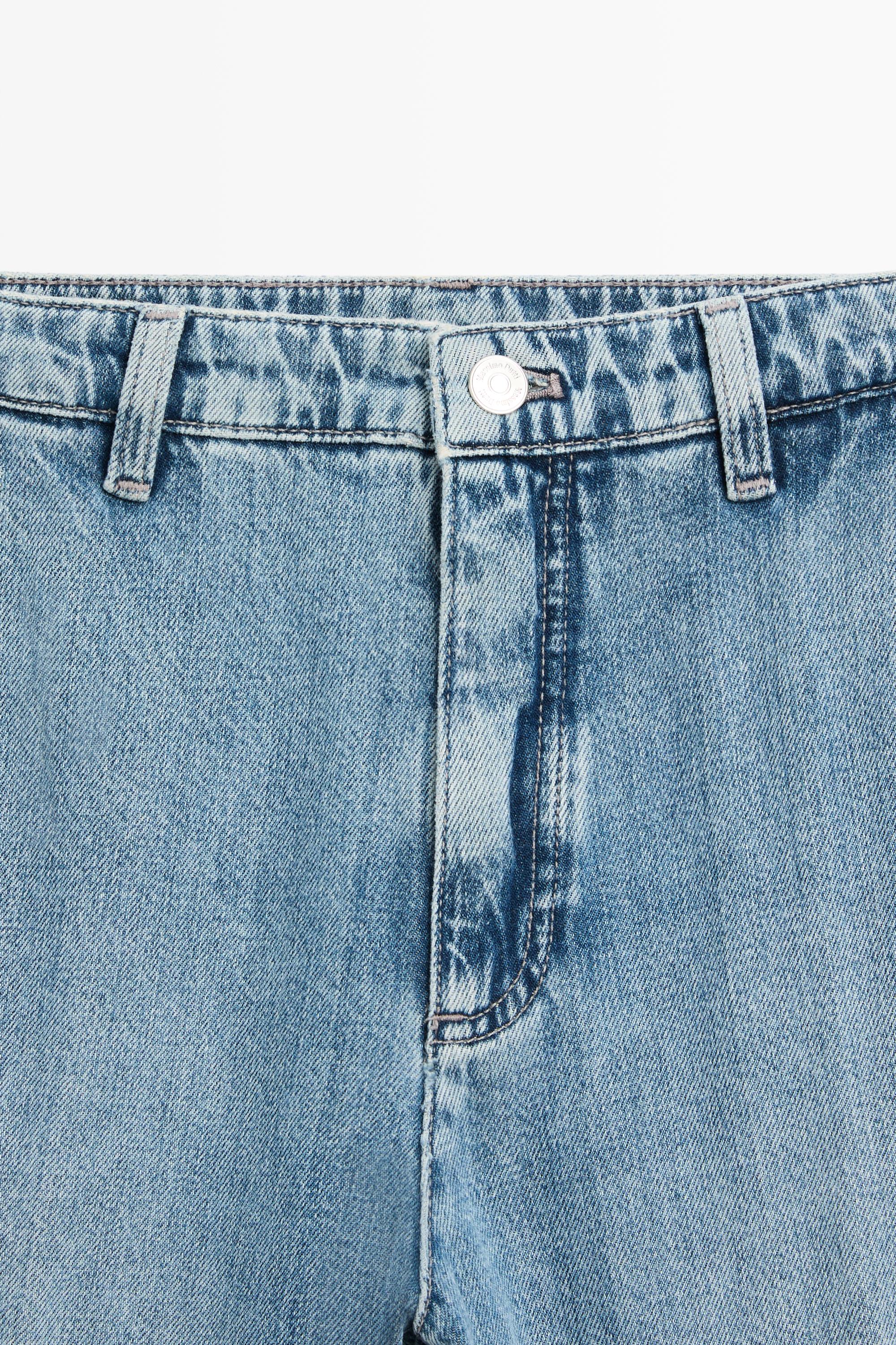 High-waist cropped flare jeans — Light Blue