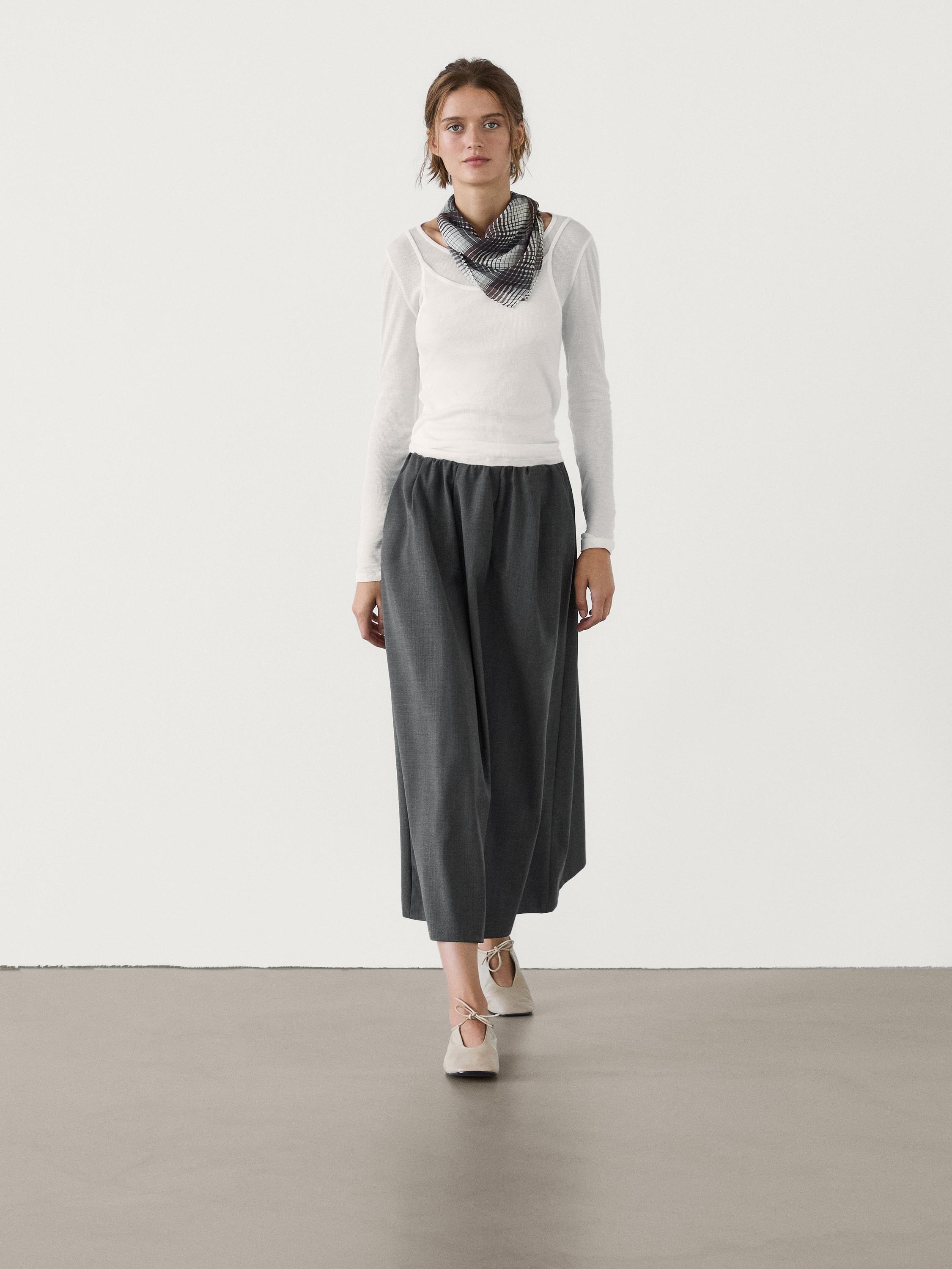 100% cotton double-ribbed T-shirt