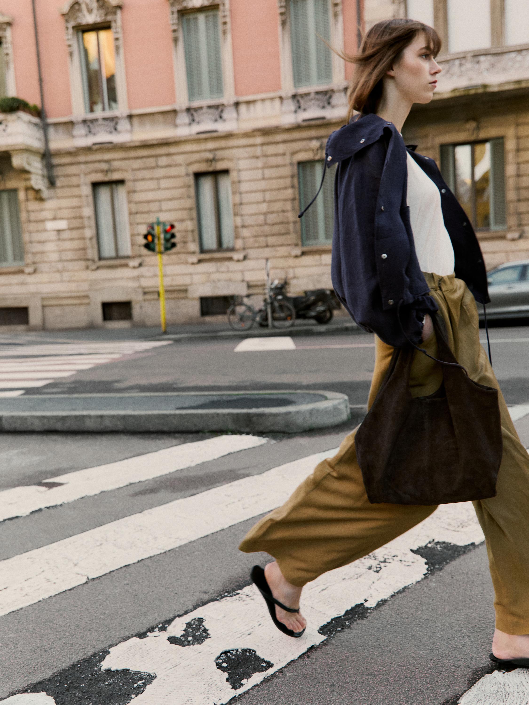 Flowing pareo trousers — BEIGE