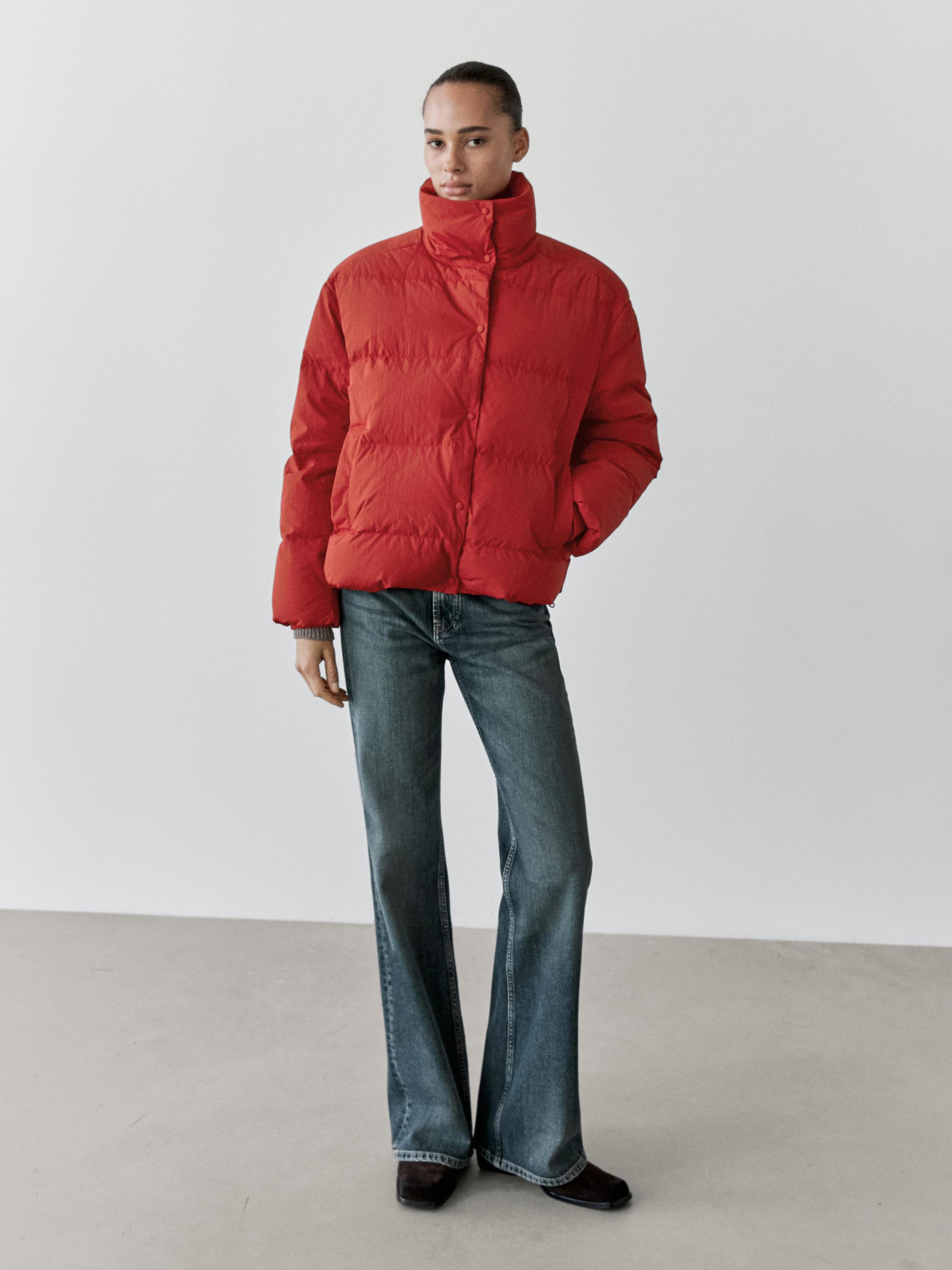 Oversize down feather jacket