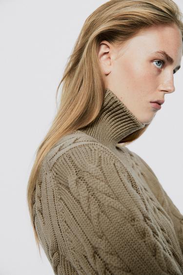 100% wool cable-knit sweater - LIMITED EDITION — BEIGE 4