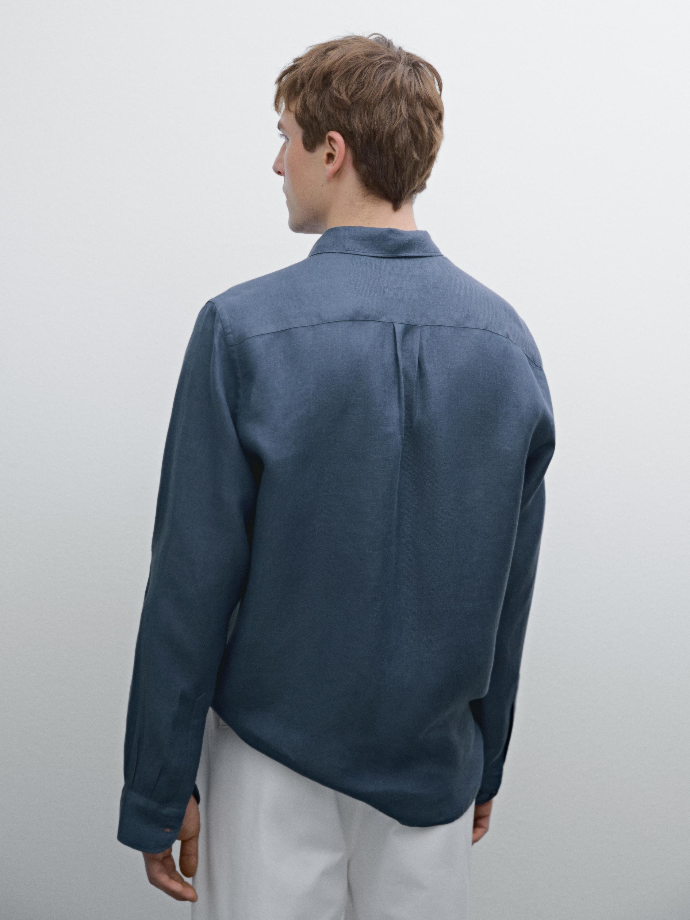 100% linen regular fit shirt