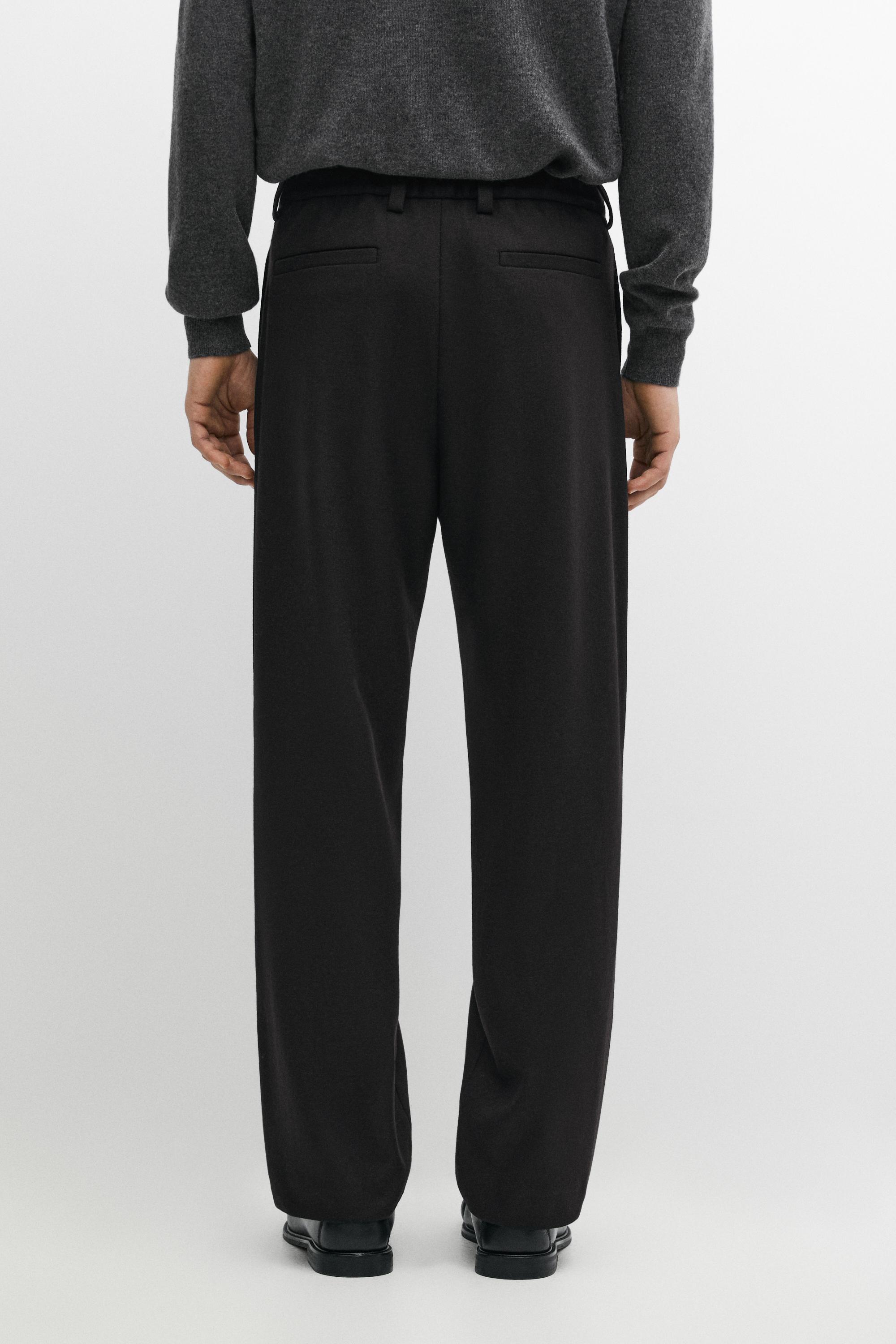 Massimo Dutti Total look %100 yün pantolon görsel 8