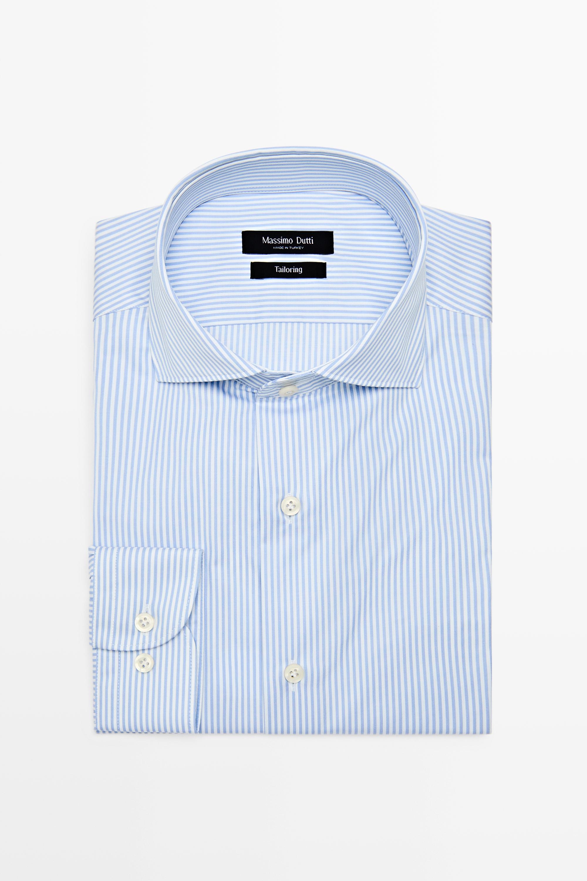 Chemise slim tailoring à rayures