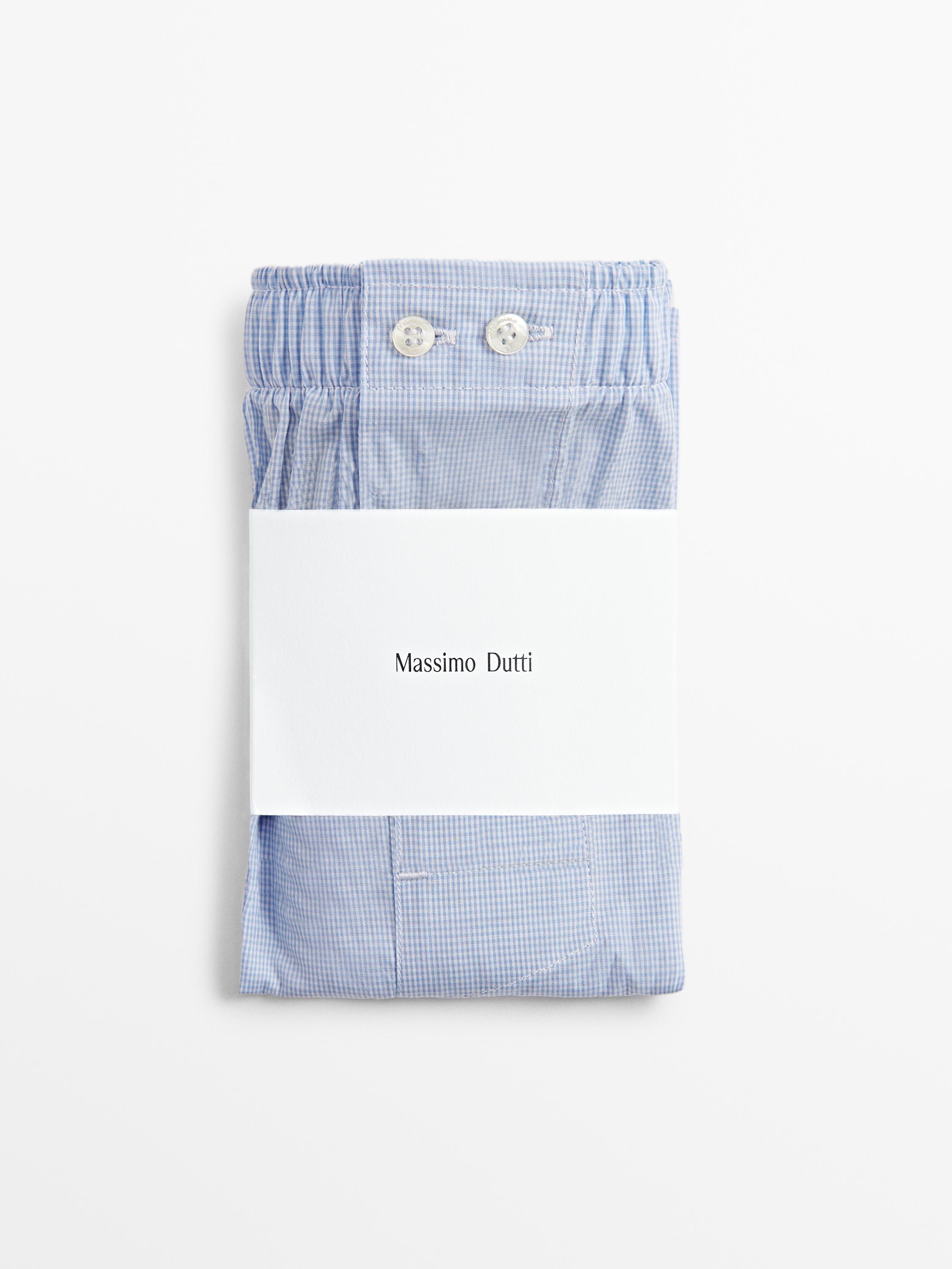 Gingham poplin boxers