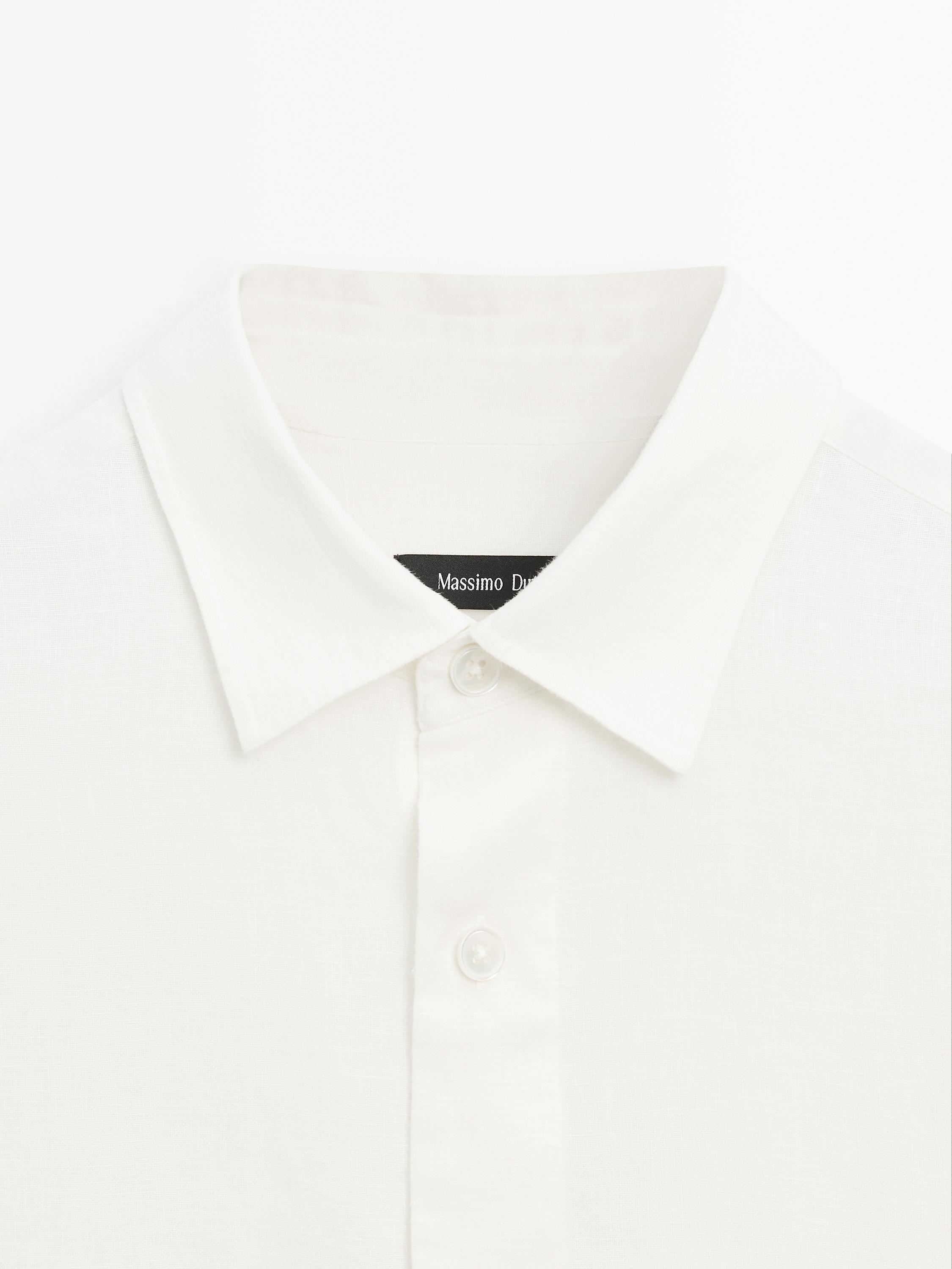 100% linen regular fit shirt