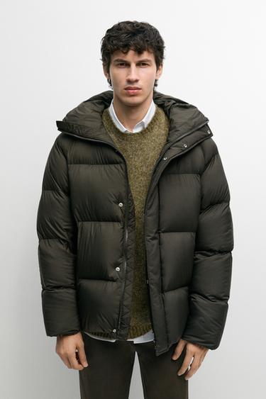 Oversize down jacket — DARK KHAKI 3