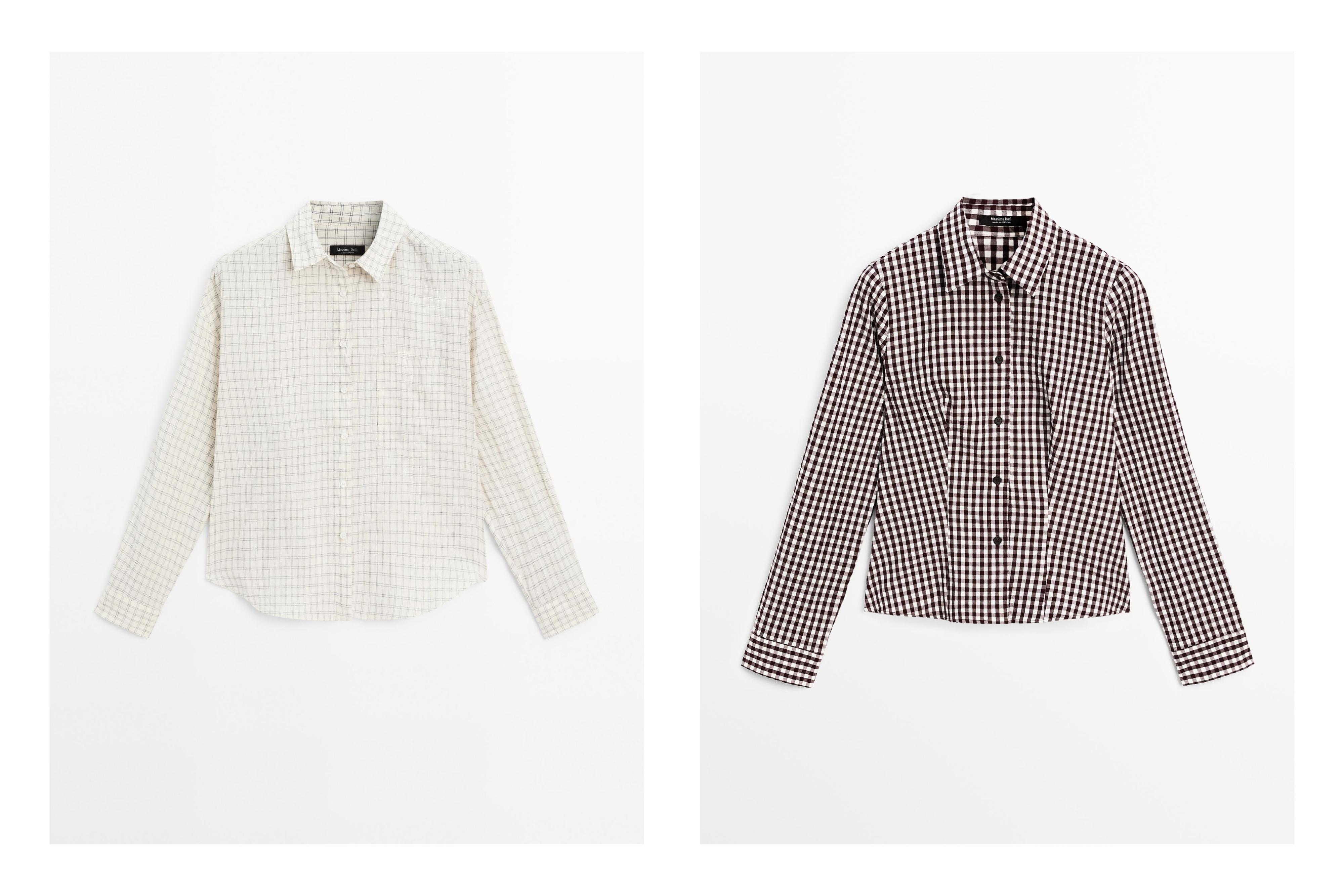 Camisa cuadros mezcla algodón