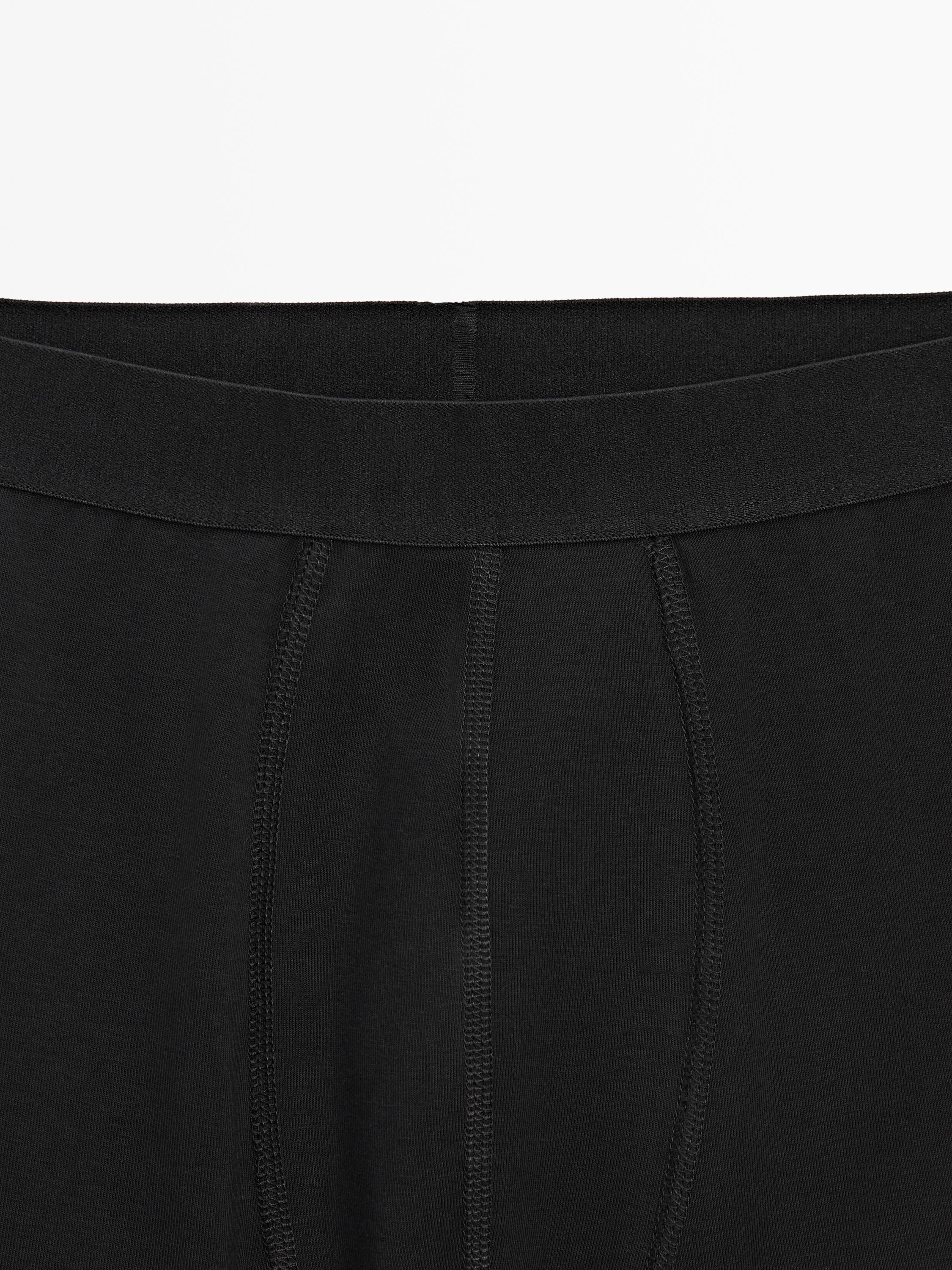 Plain cotton blend boxers