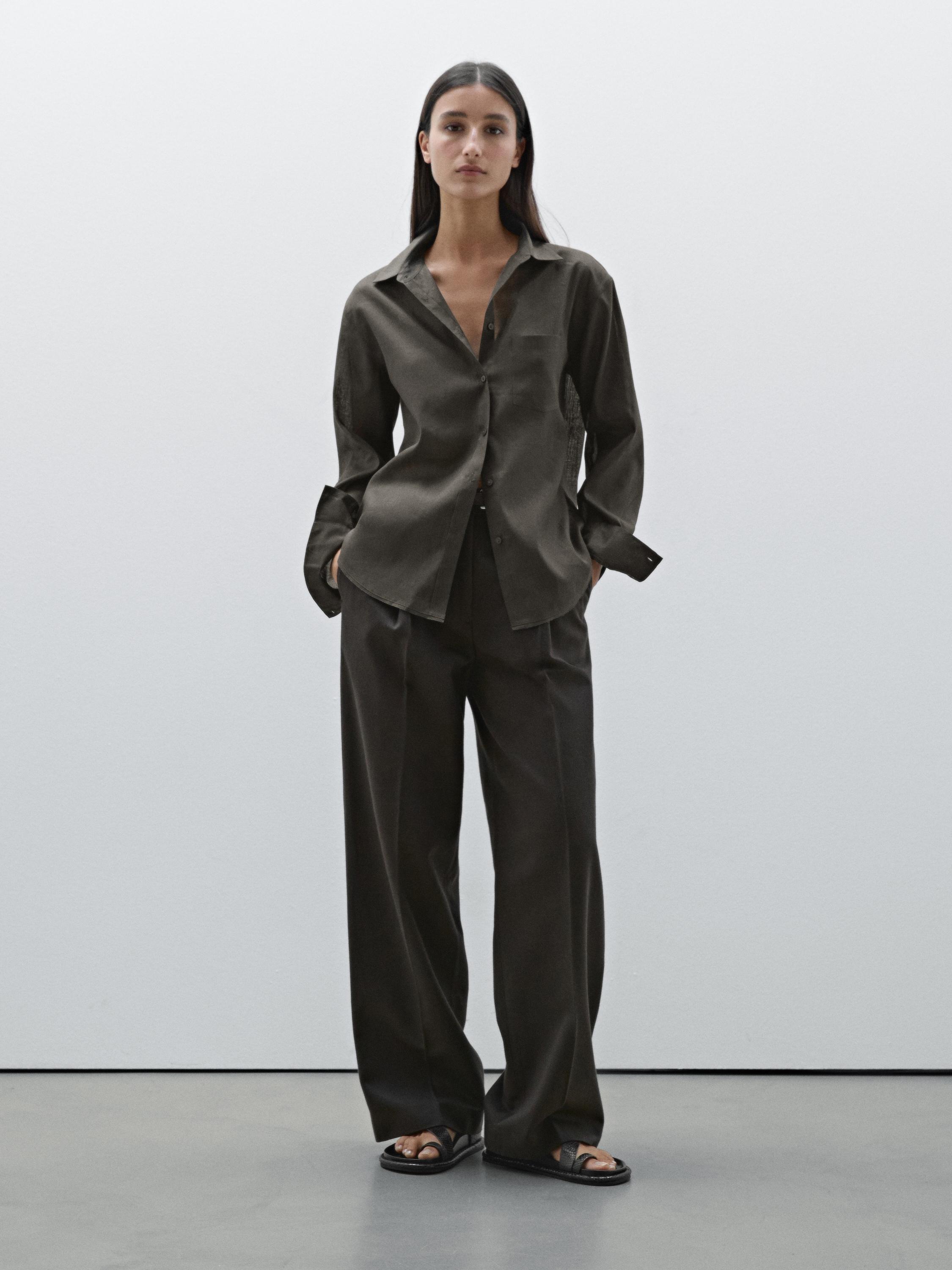 Chemise fluide en ramie