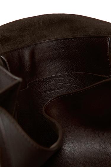 Small nappa leather bag - LIMITED EDITION — Chocolate 8