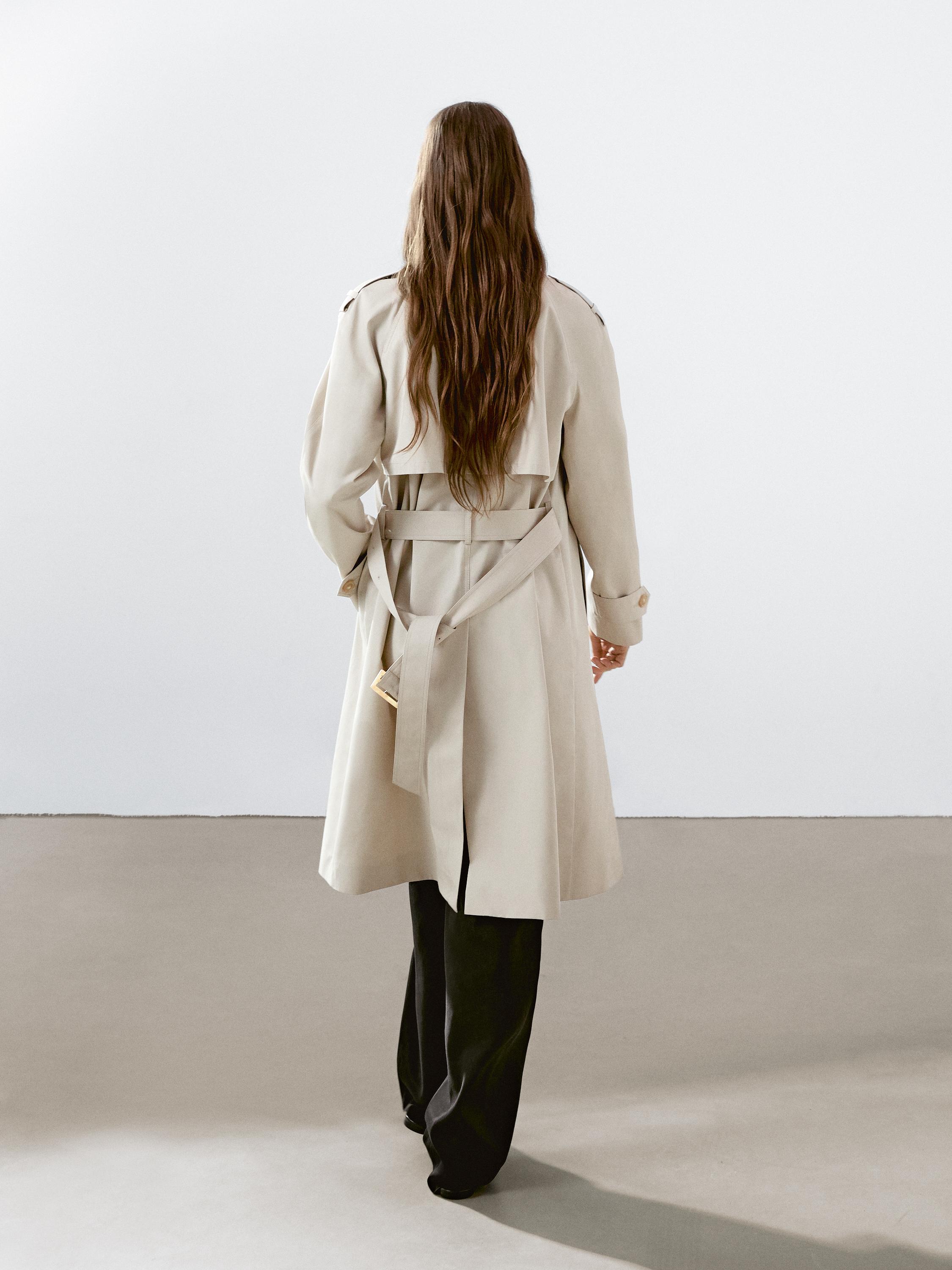 Classic water-repellent trench coat