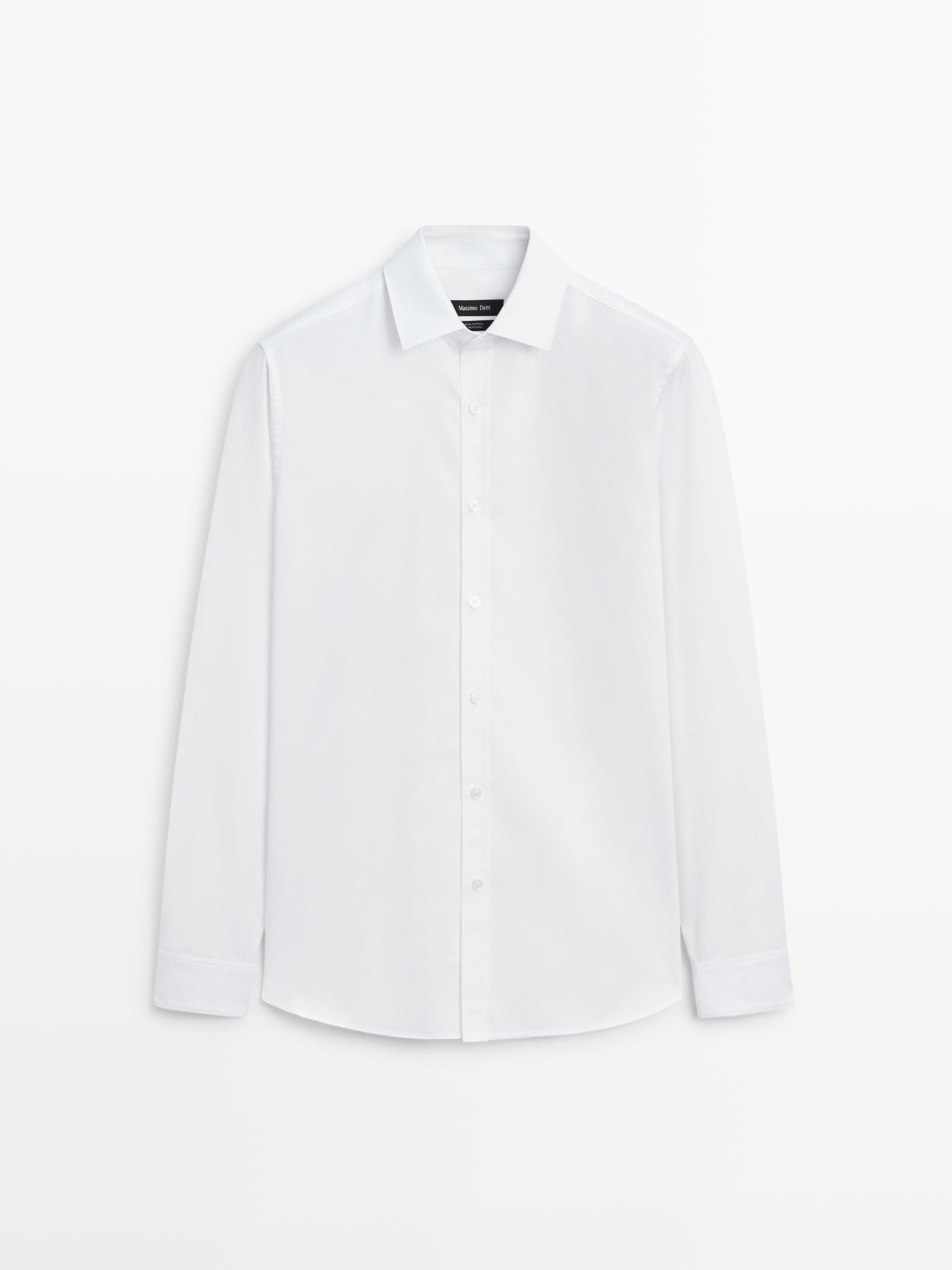 Regular-fit 100% cotton shirt