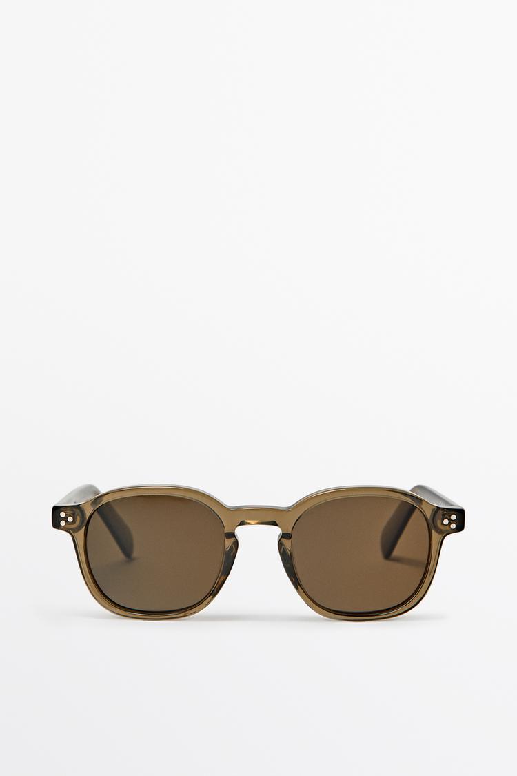 Round sunglasses — MOLE BROWN
