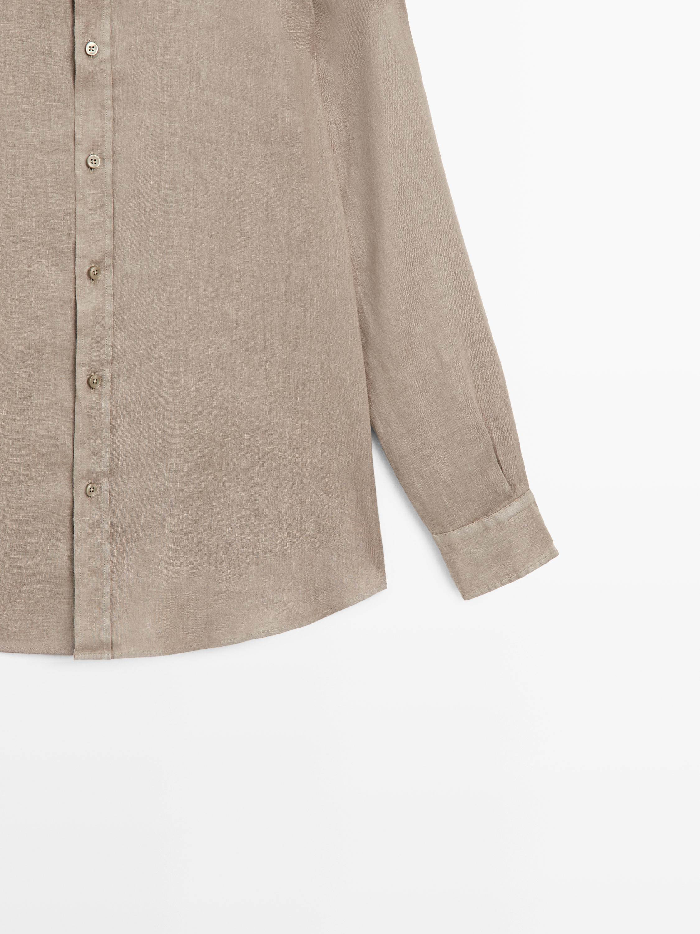 Slim fit stand collar shirt — CAREY