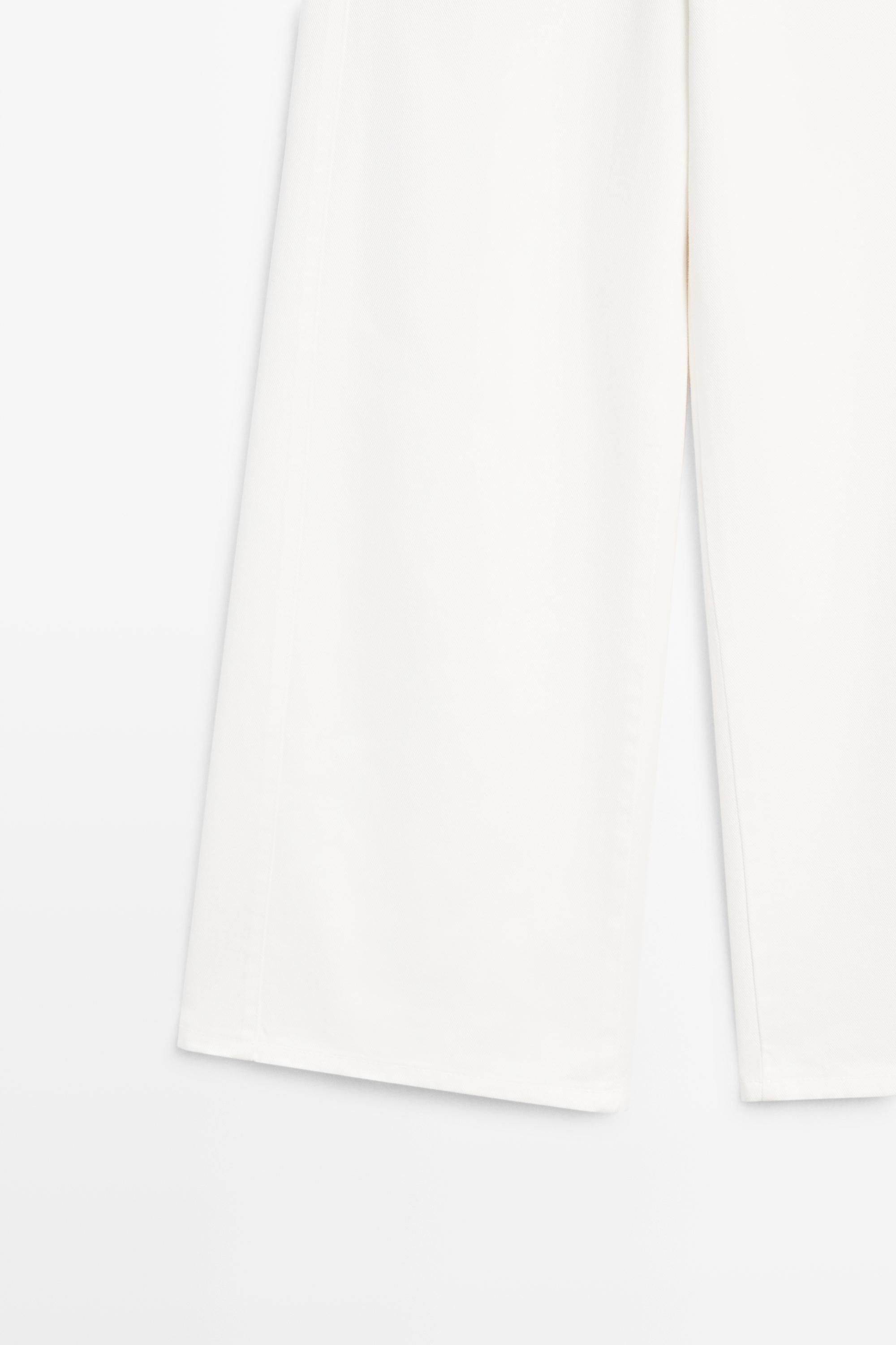 Flowy wide-leg jeans — WHITE
