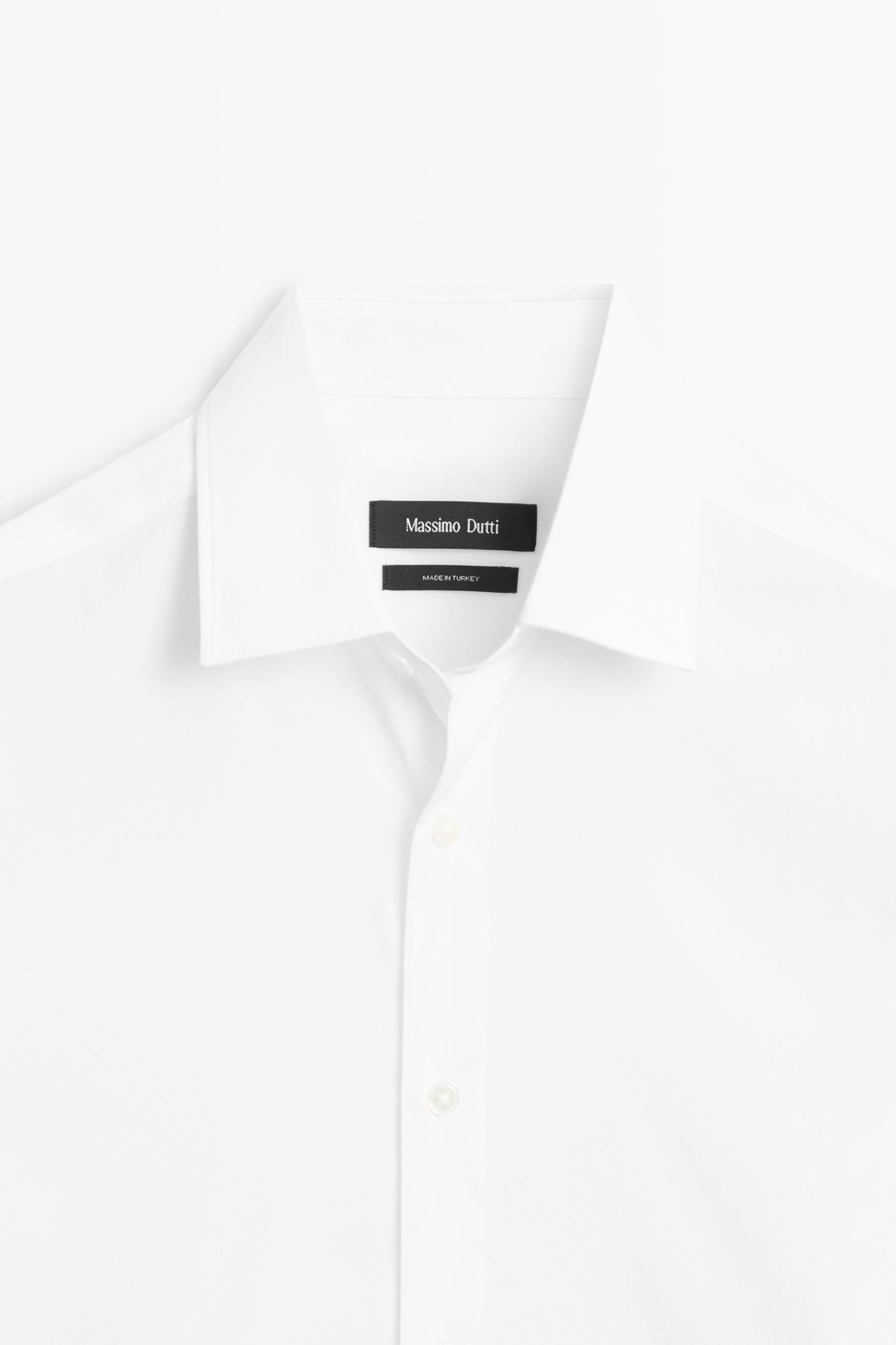 Slim fit stretch shirt — WHITE