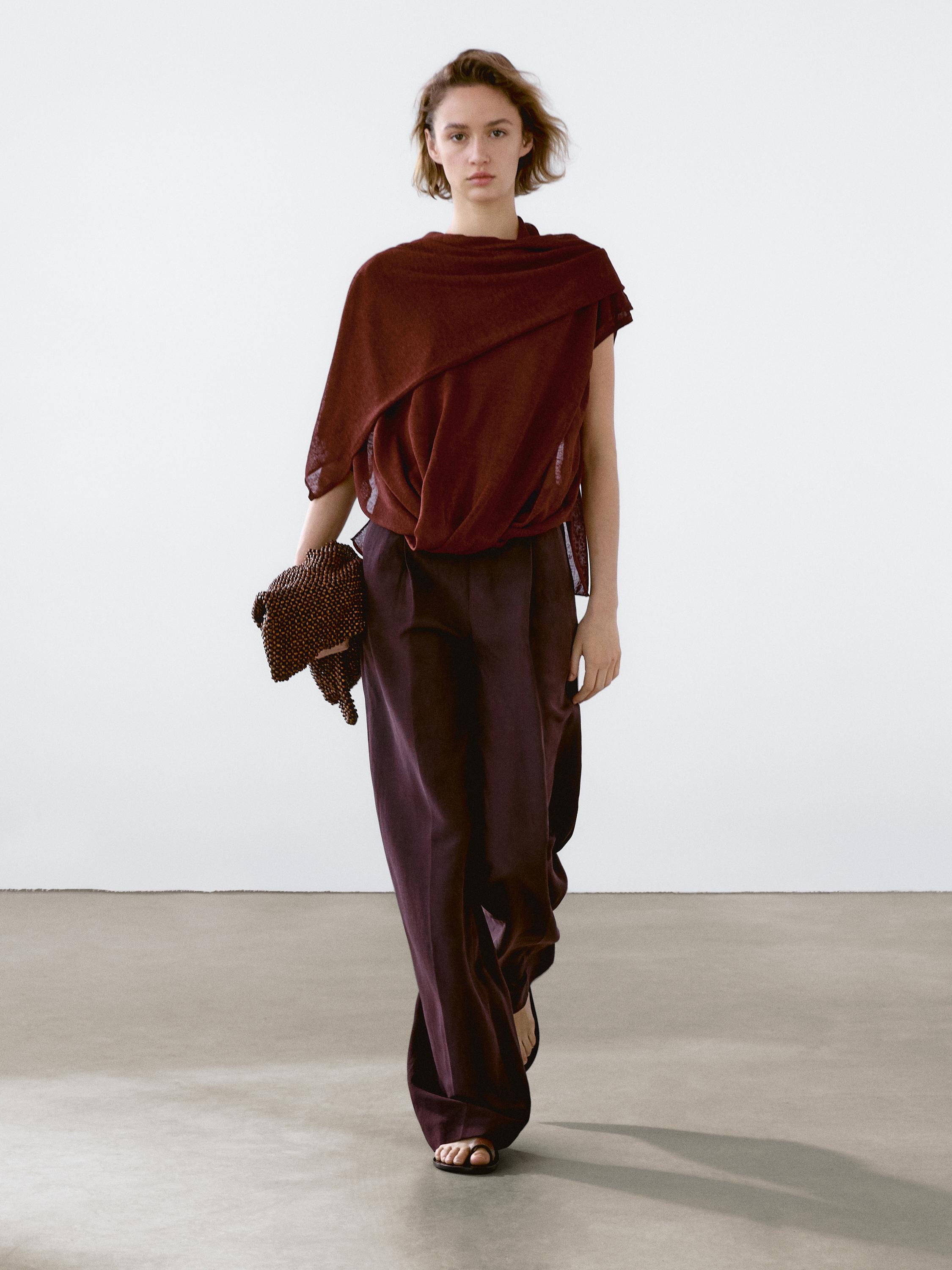 Top fluido detalle capa