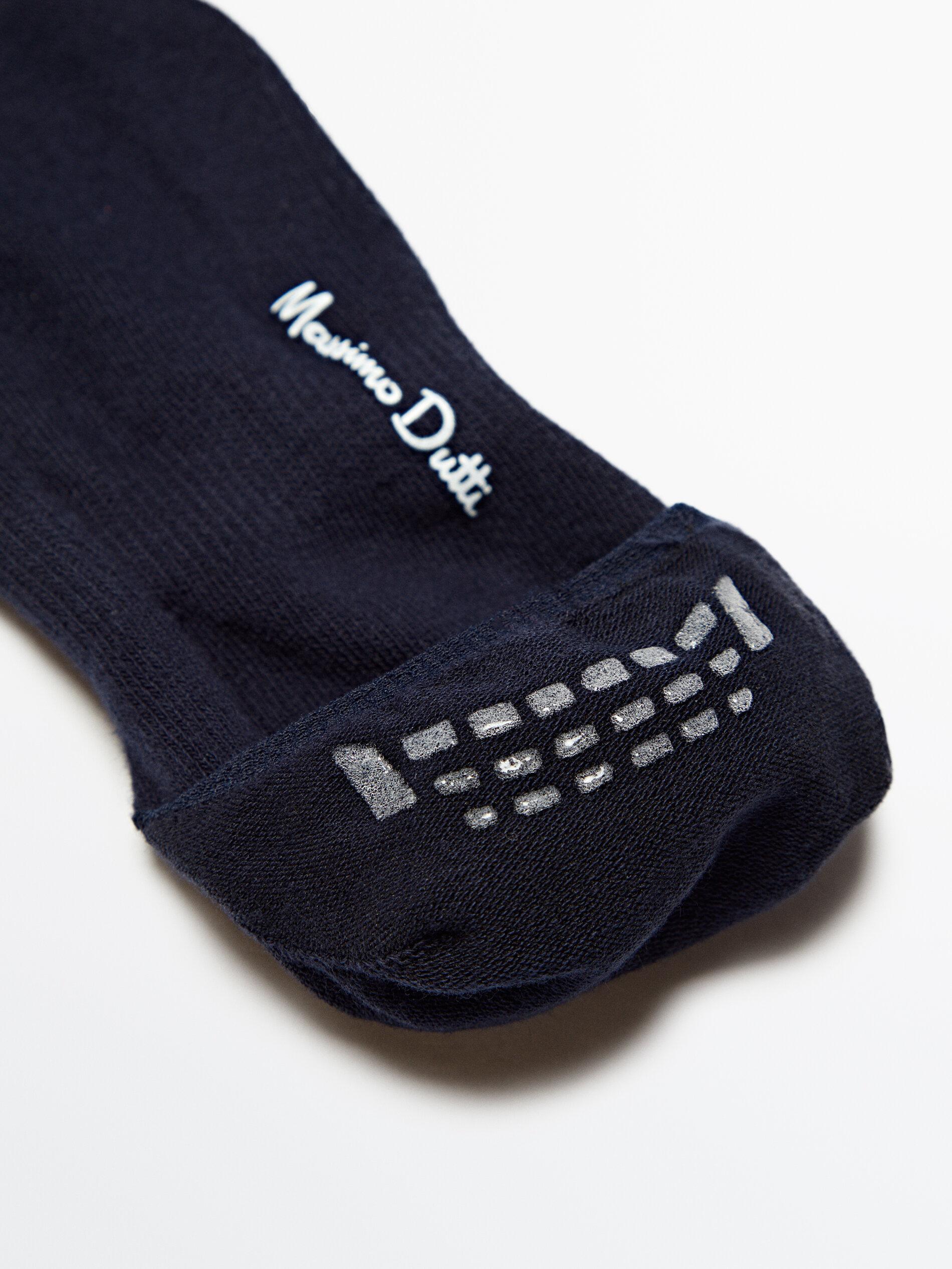 Pack of 3 pairs of no-show cotton blend socks