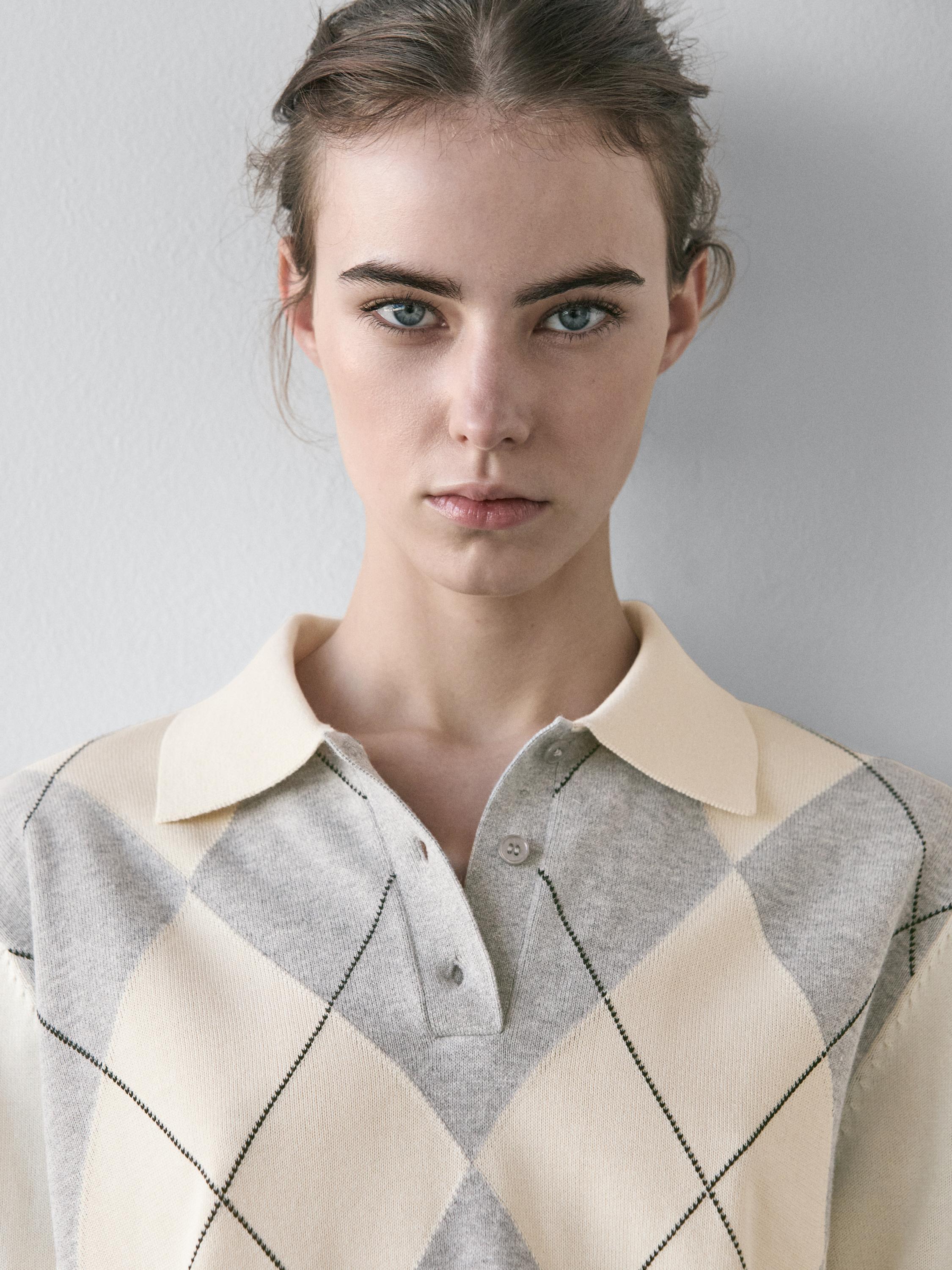 Jersey polo punto rombos