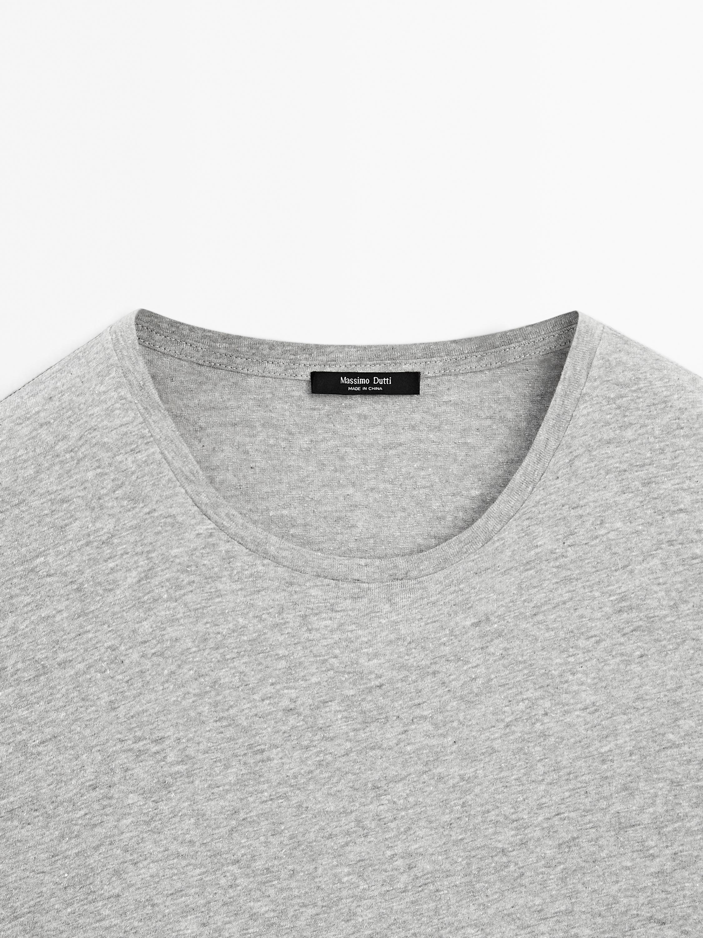 ★ Massimo Dutti★ Melange Cotton Linen T-Shirt 00508155812 00508155812-o5.jpg?ts=
