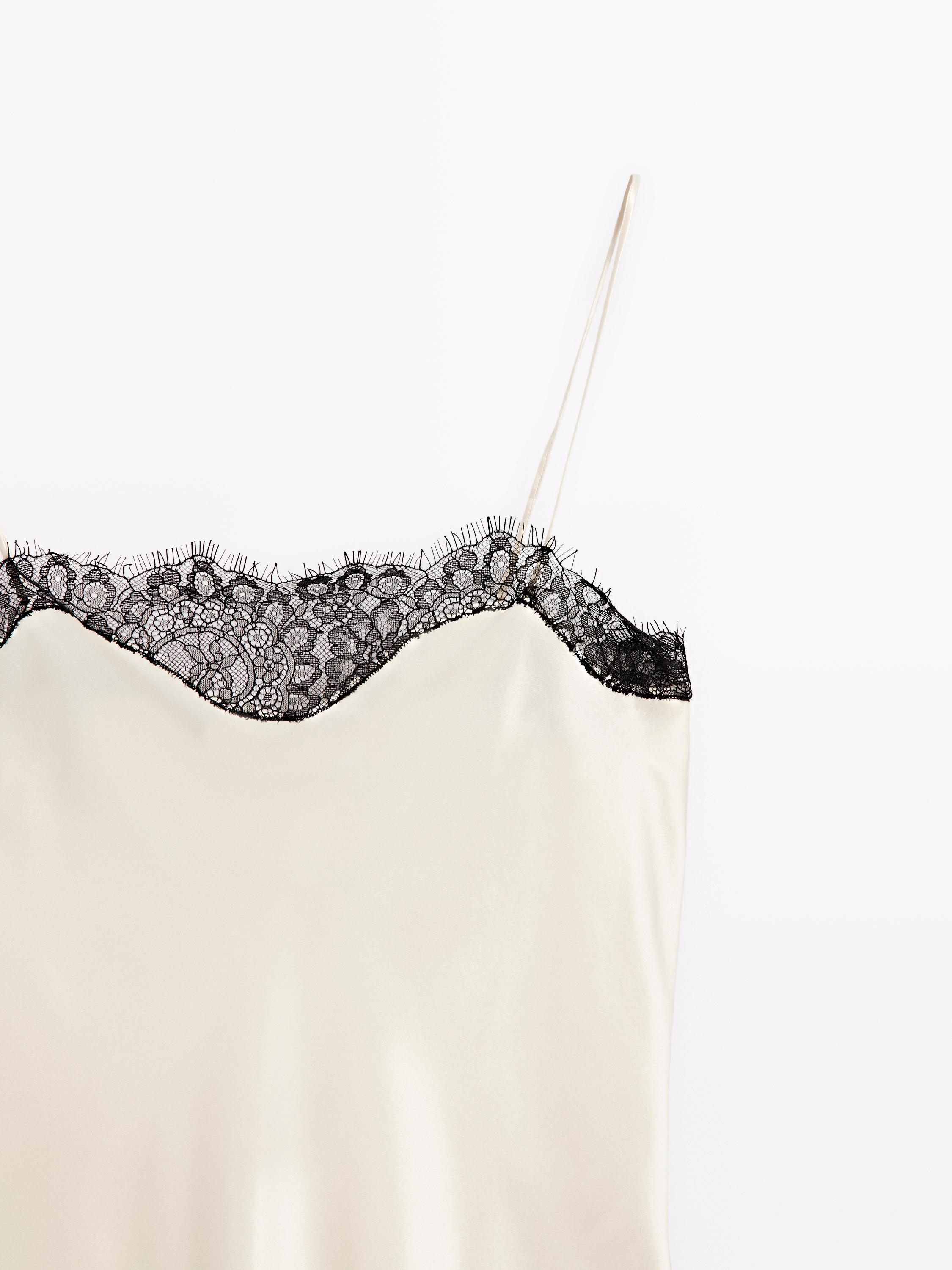 Top nuisette effet satiné - STUDIO