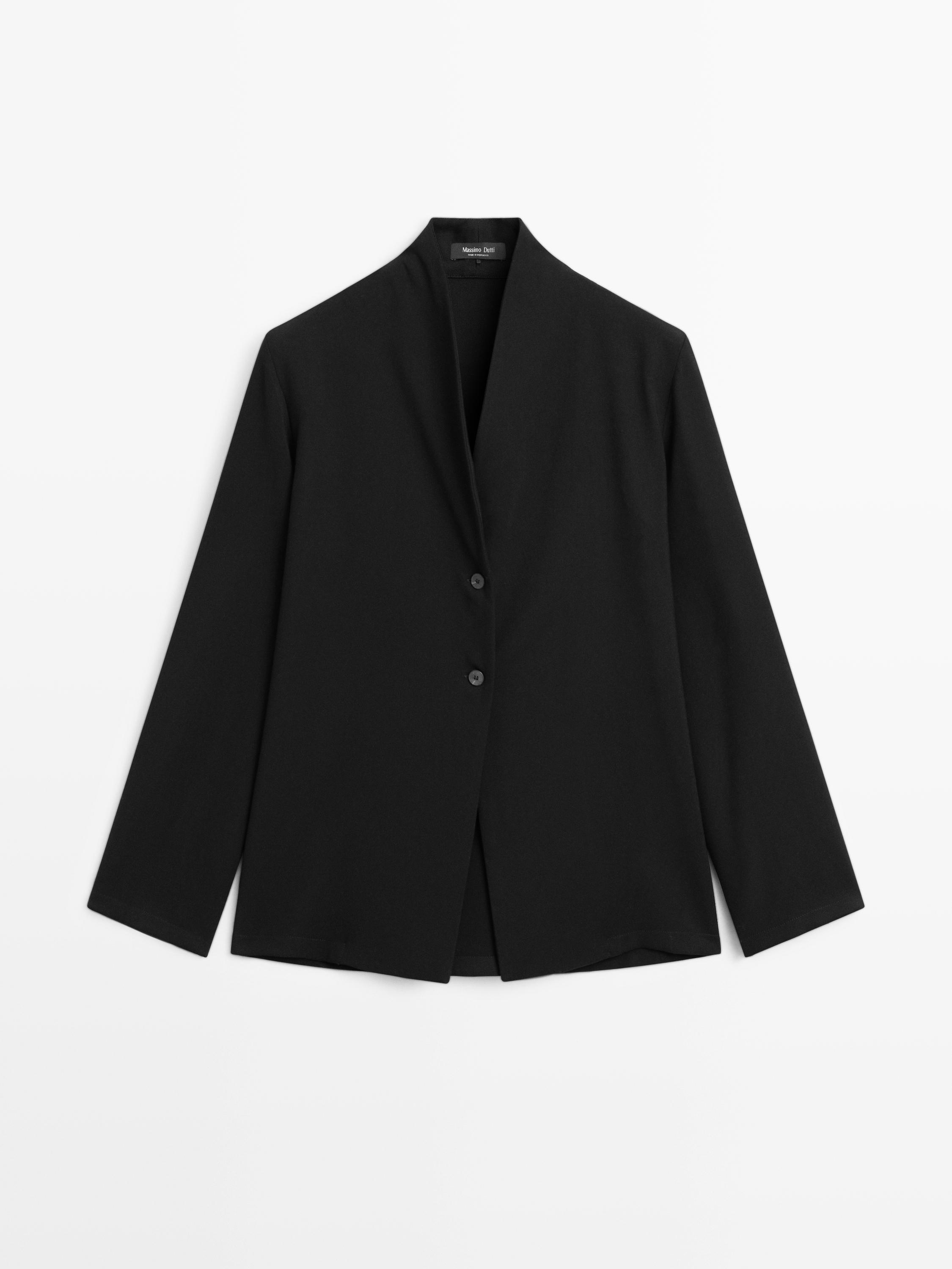 Blazer à col en V
