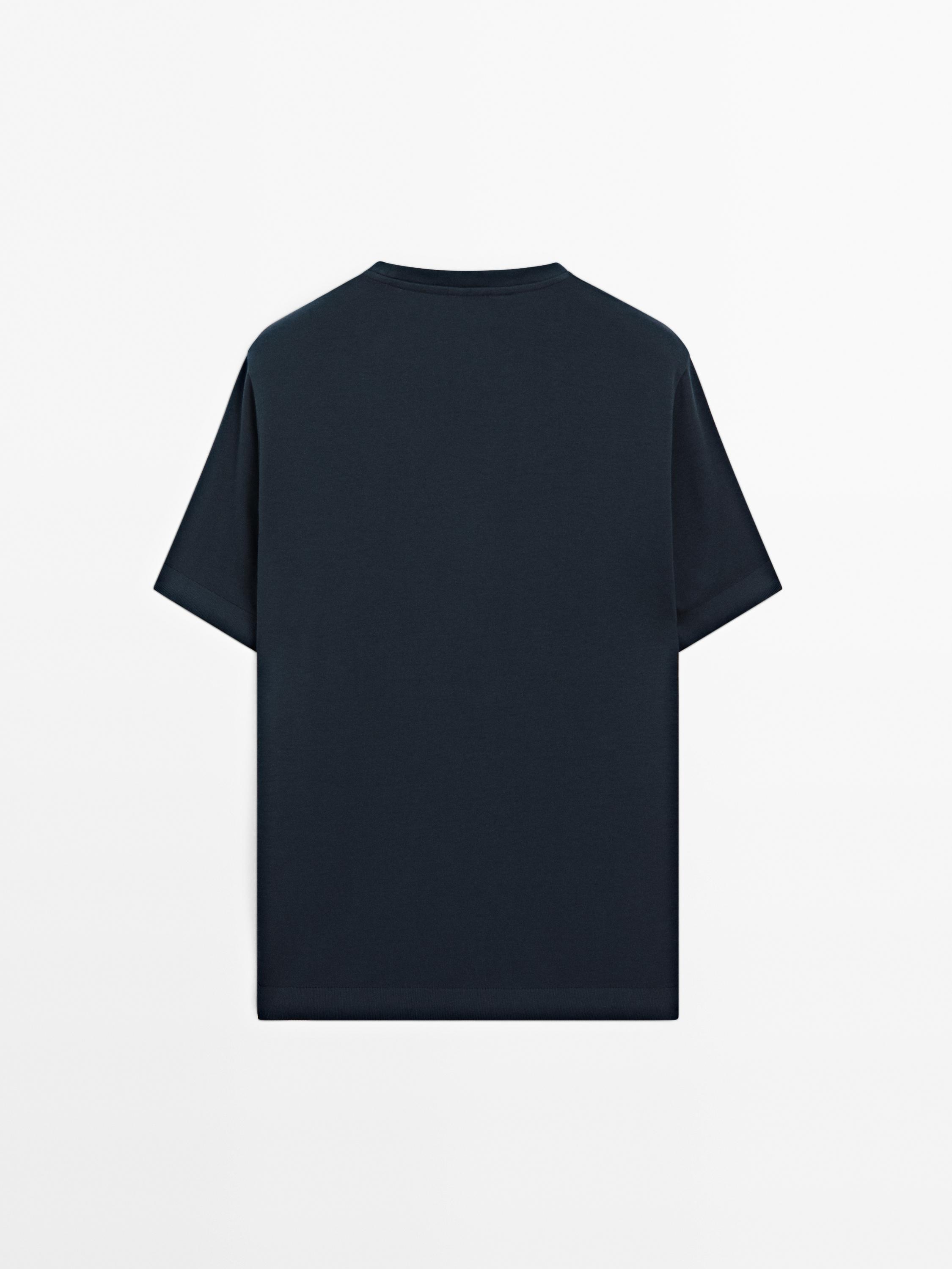 Camiseta acabado rib 100% algodón
