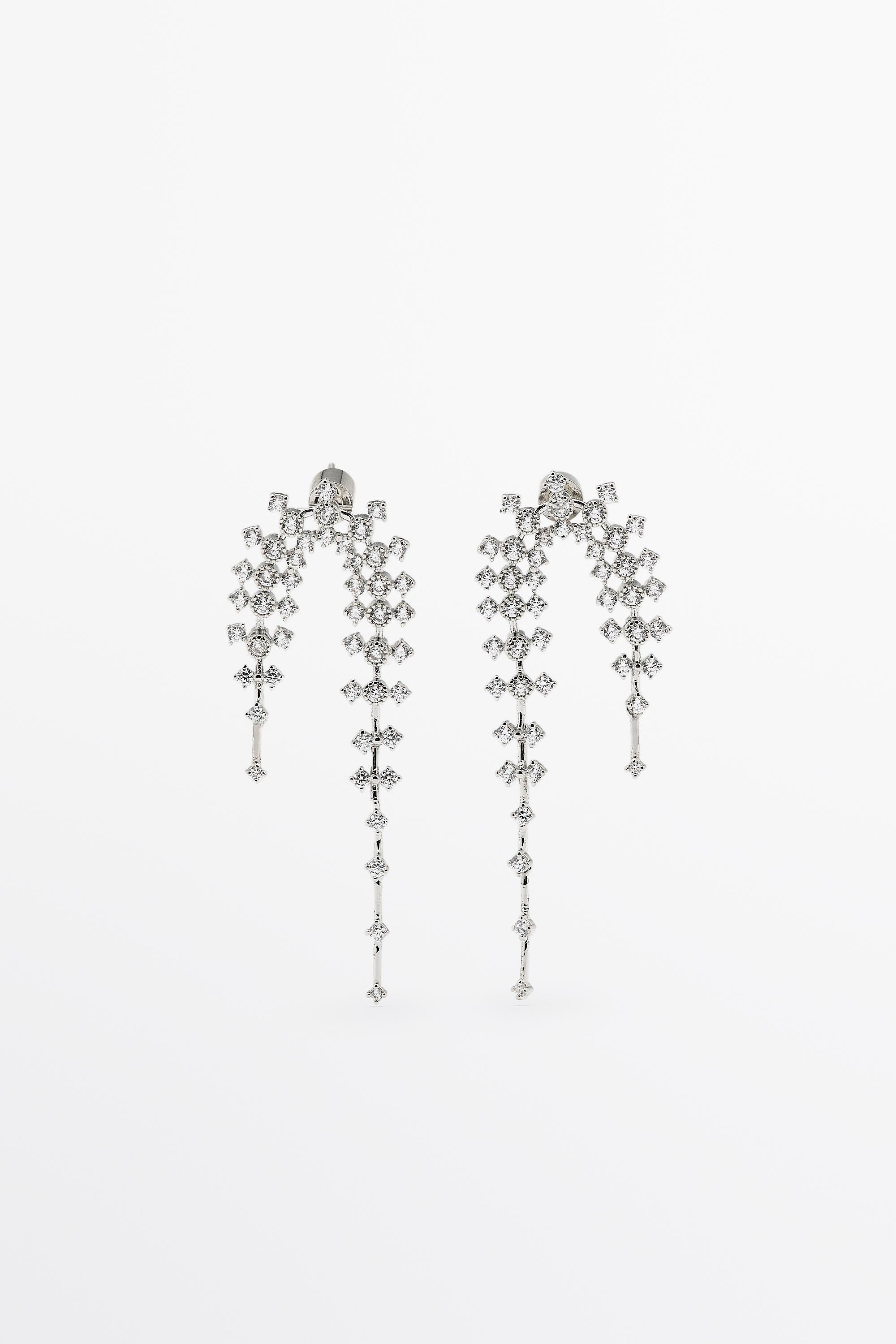 Pendientes cascada brillos