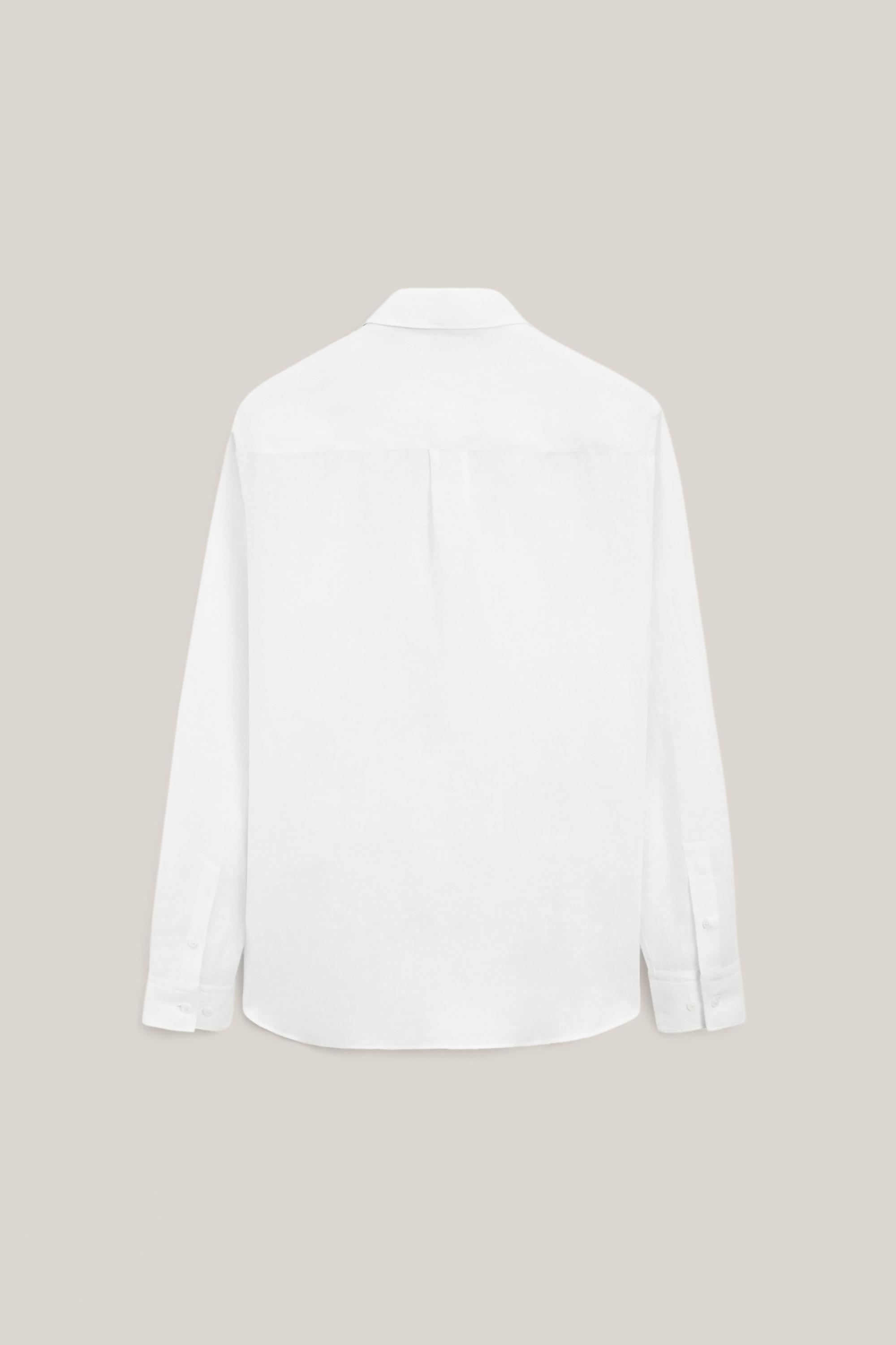 Extra fine 100% linen shirt - LIMITED EDITION — WHITE