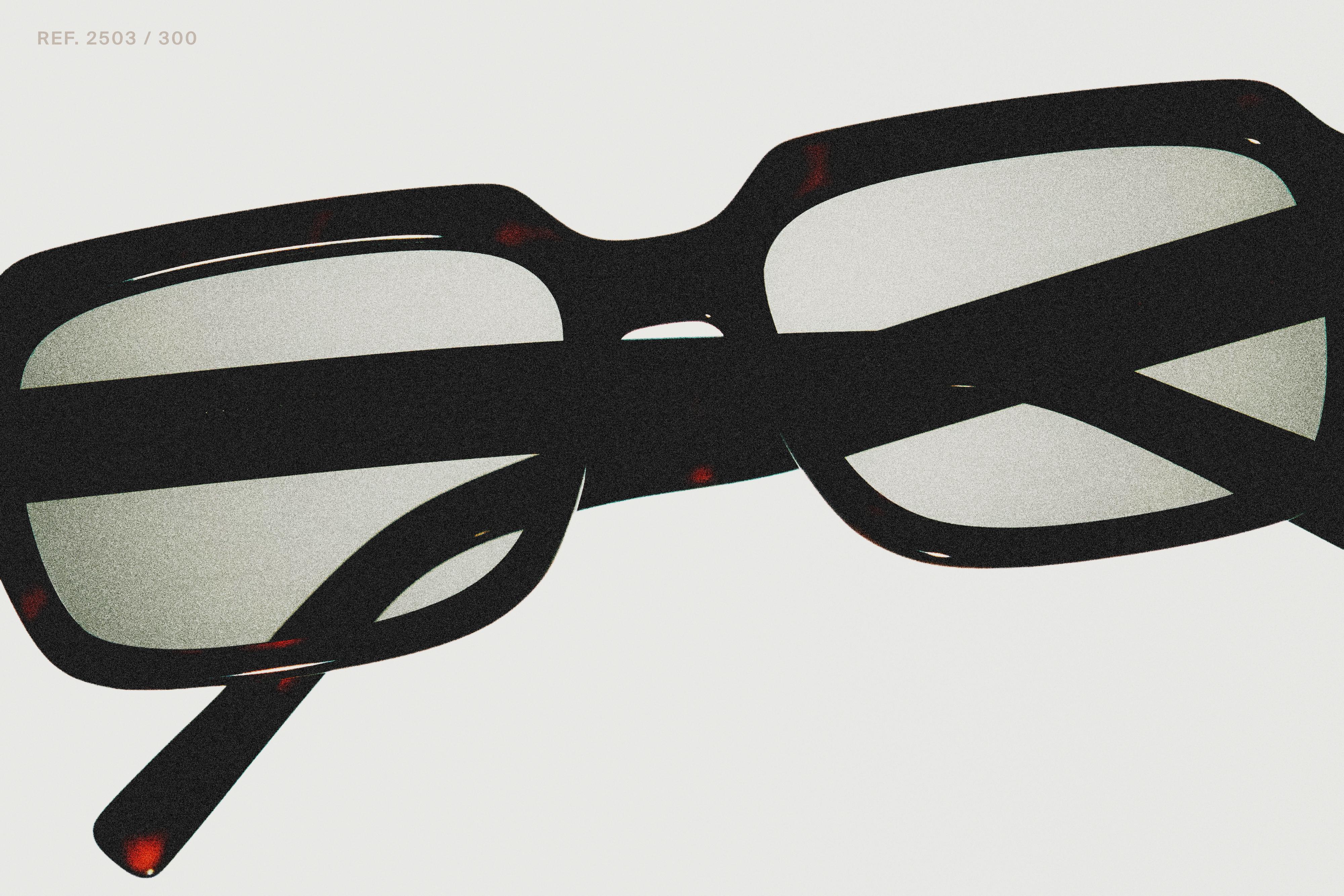 Rectangular sunglasses — BROWN