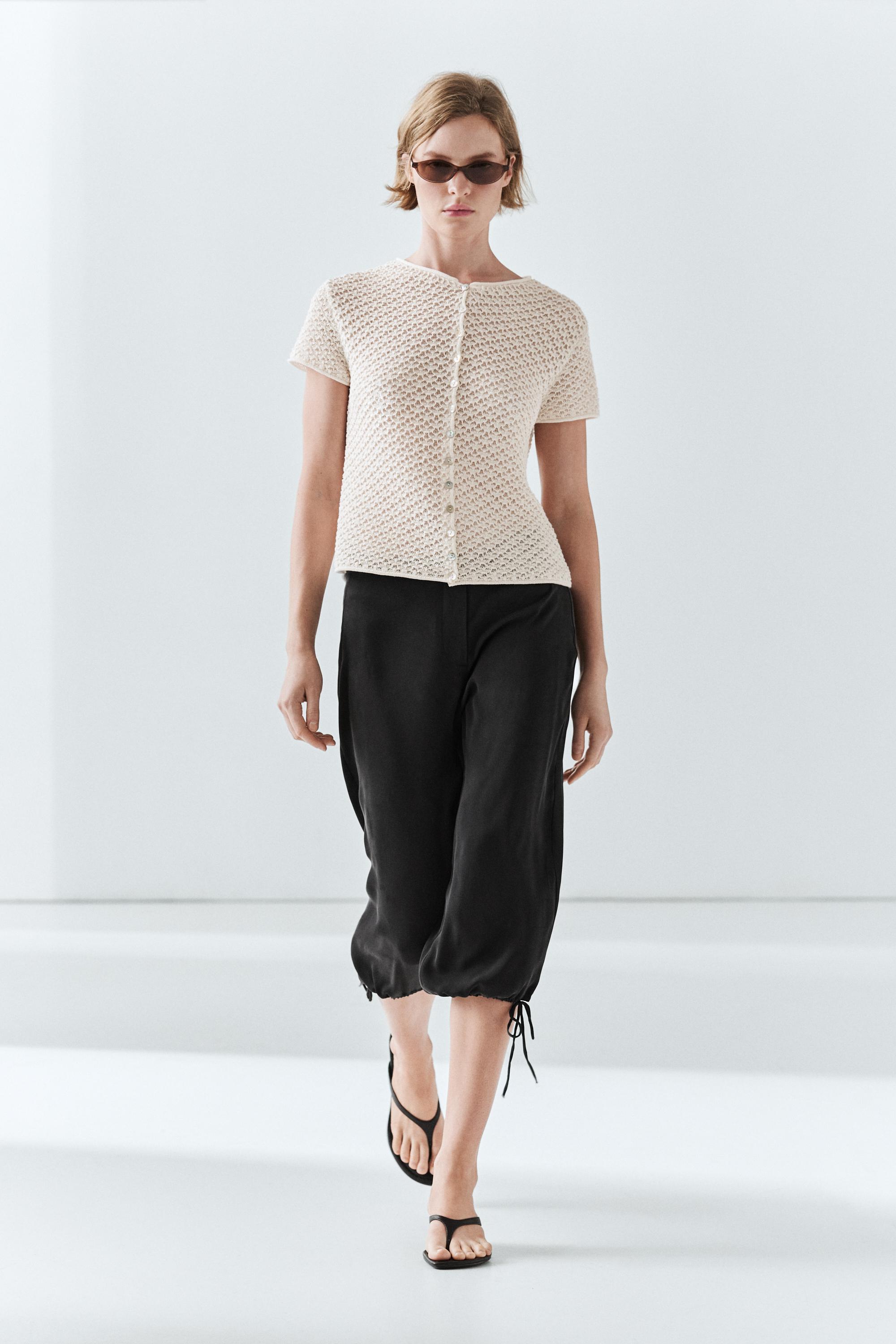Cardigan en maille crochet