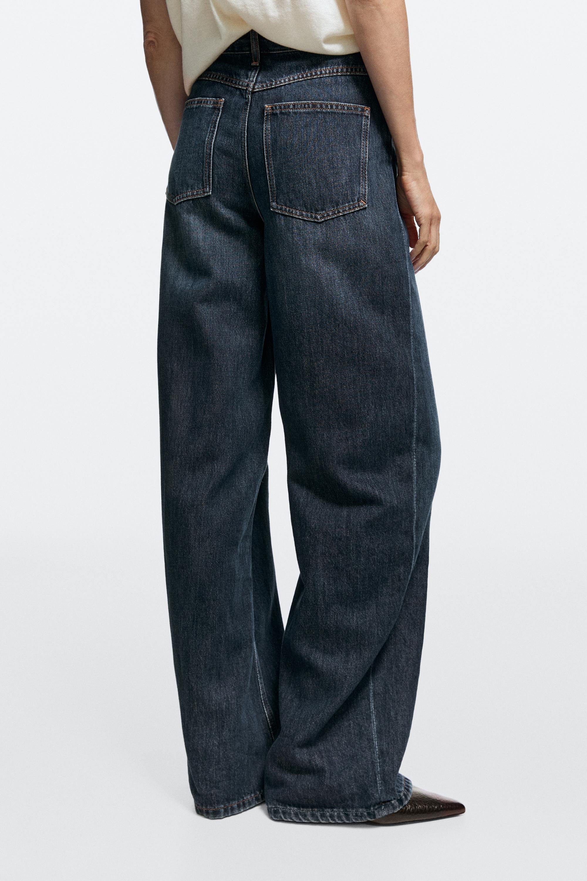 Relaxed fit high-waist barrel fit jeans - thumbnail 5