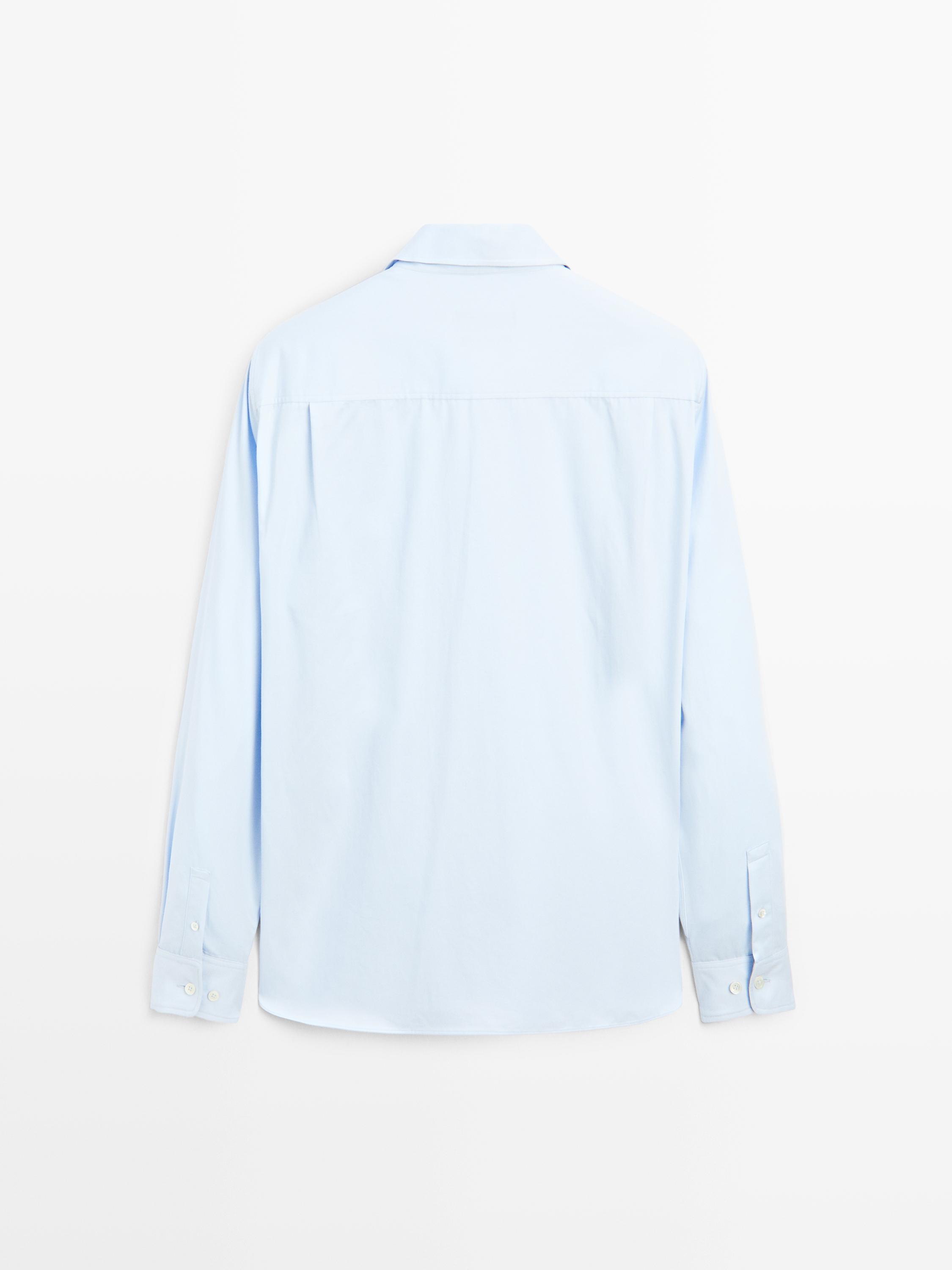 Chemise regular en coton mélangé
