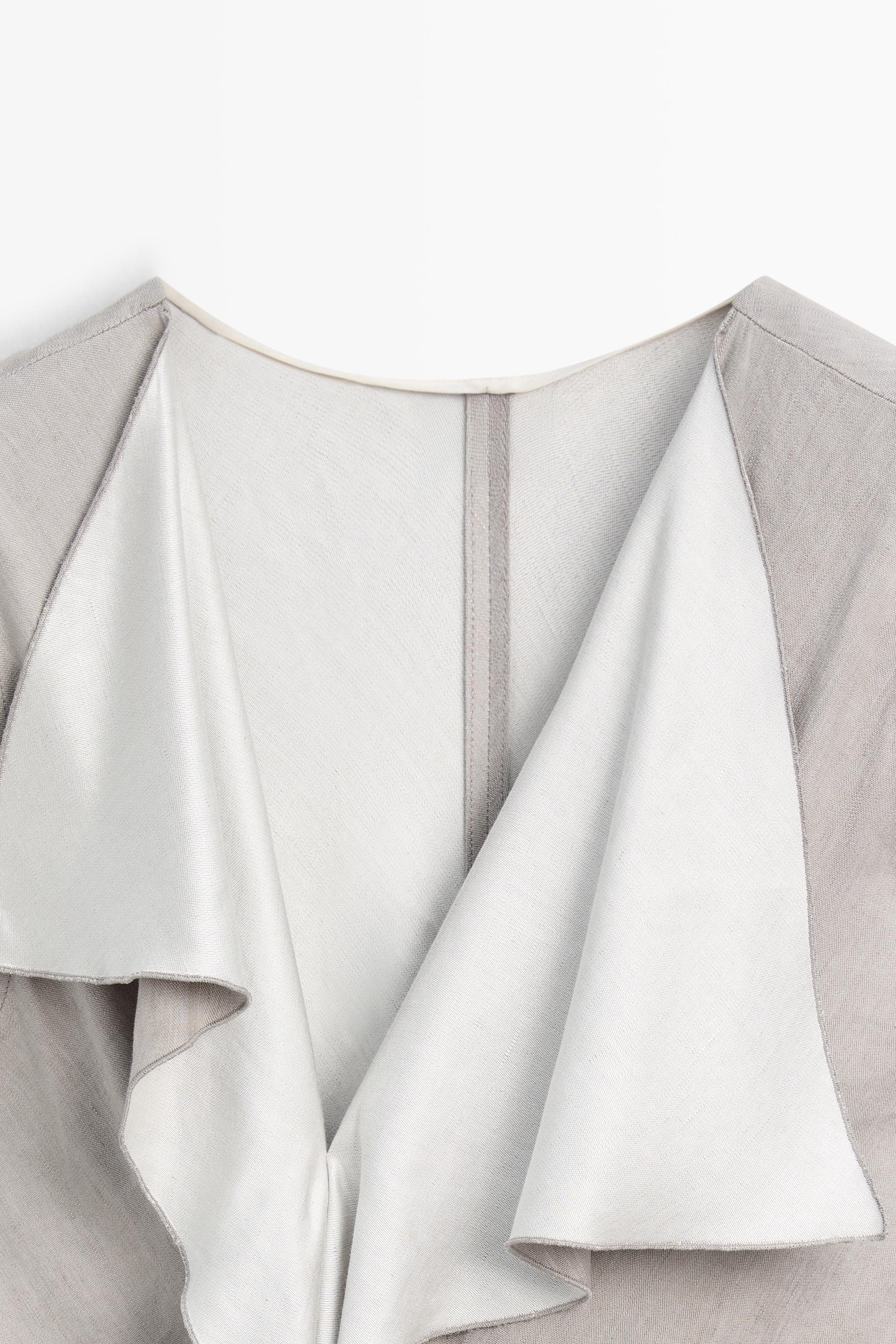 Flowing dress with ruffle detail - STUDIO — STONE