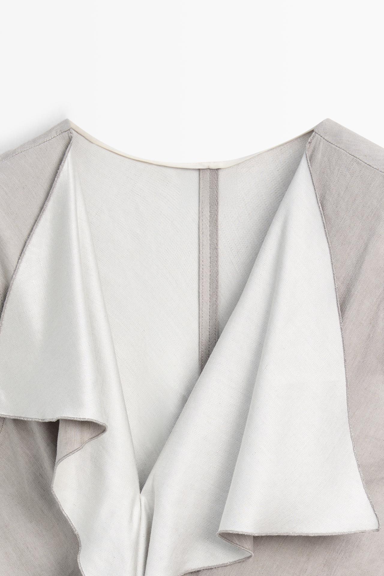 Flowing dress with ruffle detail - STUDIO — STONE